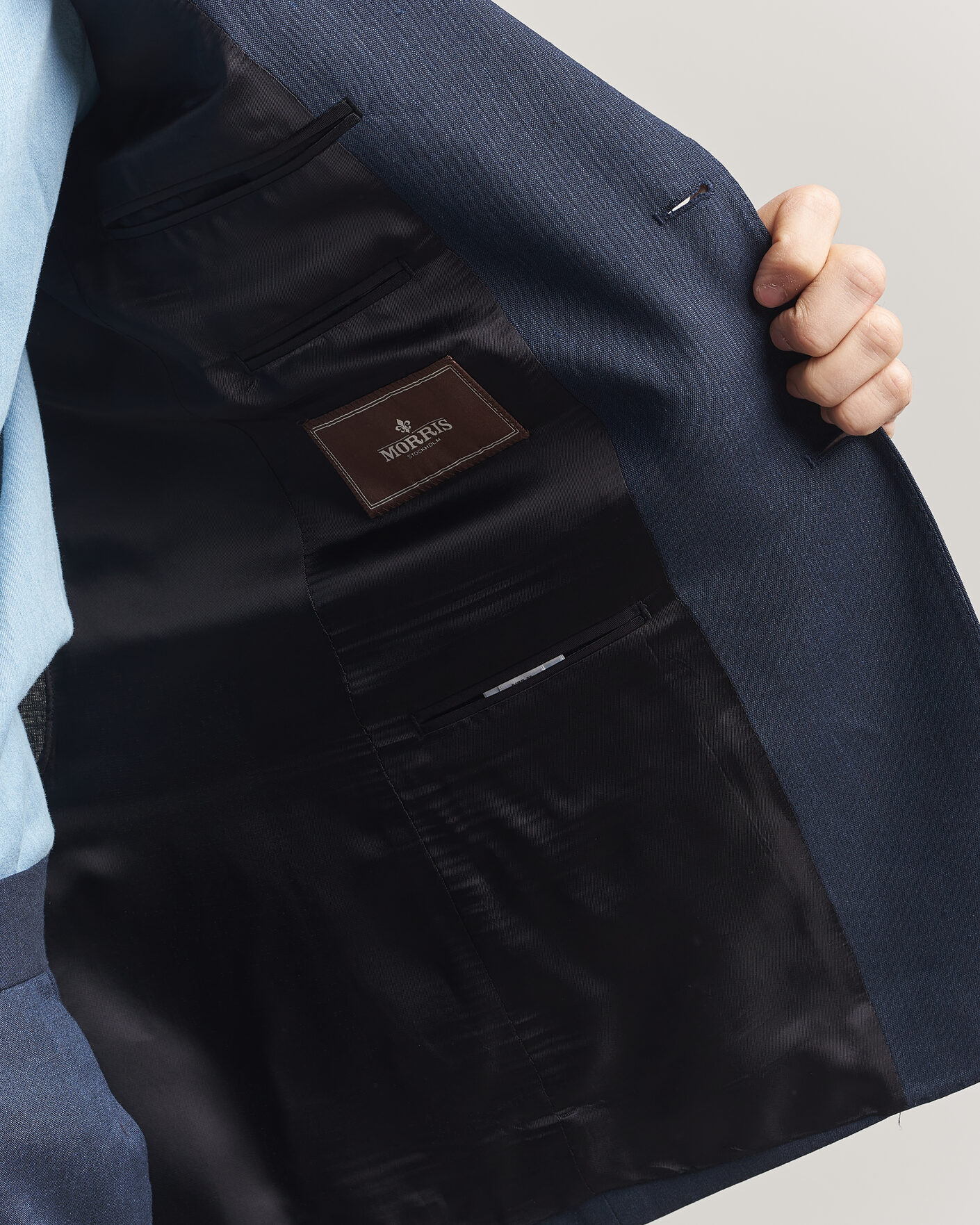 Heren | Blazers | Morris | Linen Suit Blazer Navy