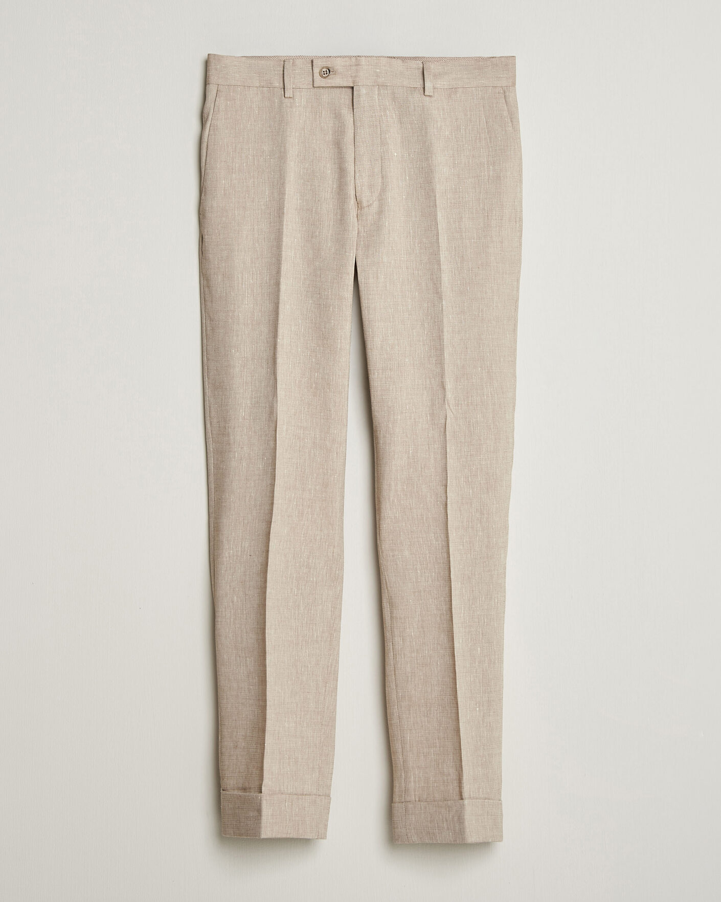 Heren | Broeken | Morris | Jack Linen Trousers Khaki