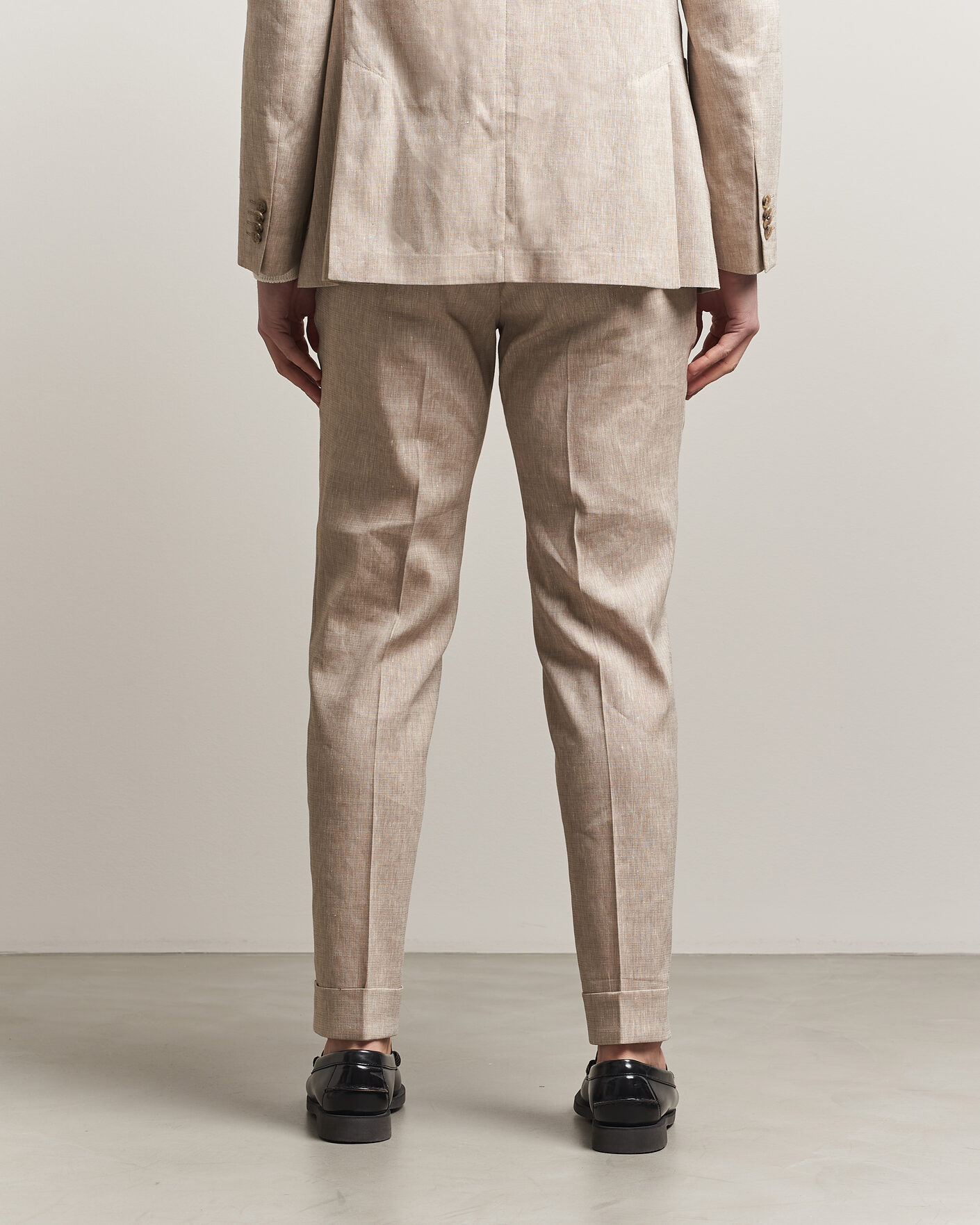 Heren | Broeken | Morris | Jack Linen Trousers Khaki