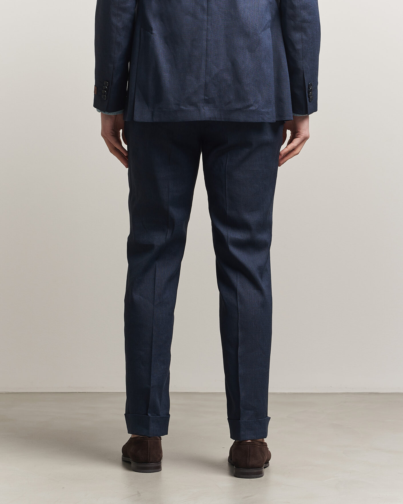 Heren | Broeken | Morris | Jack Linen Trousers Navy