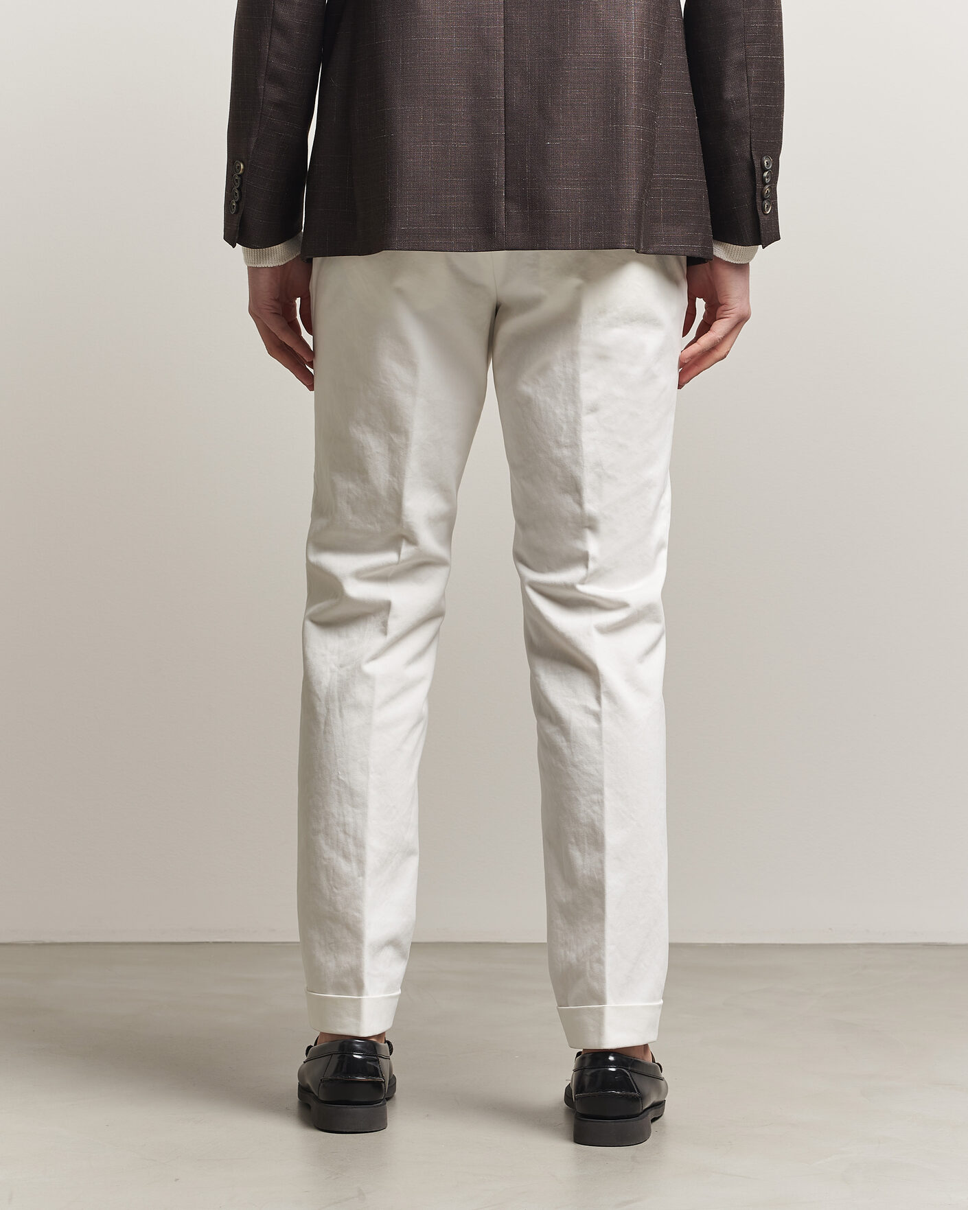 Heren | Broeken | Morris | Jack Cotton Trousers Off White