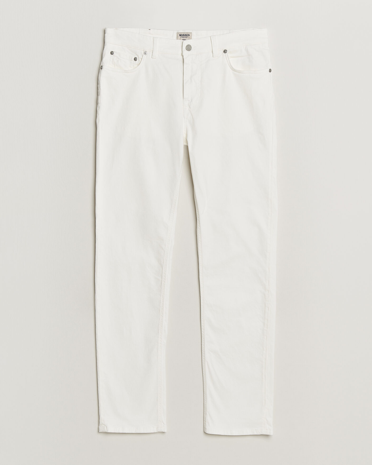 Heren | Jeans | Morris | James Brushed 5-Pocket Jeans Off White