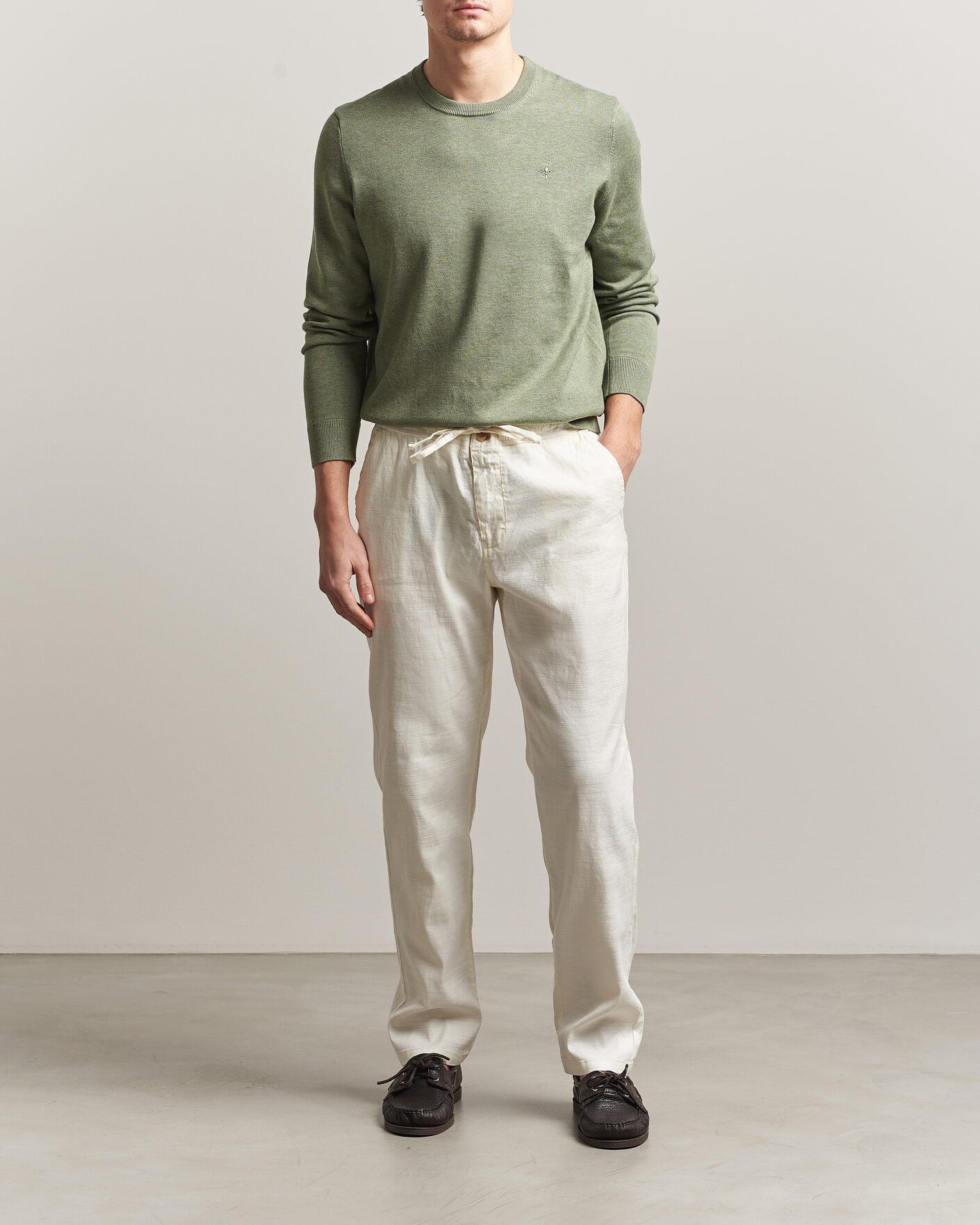 Heren | Broeken | Morris | Fenix Linen Trousers Off White