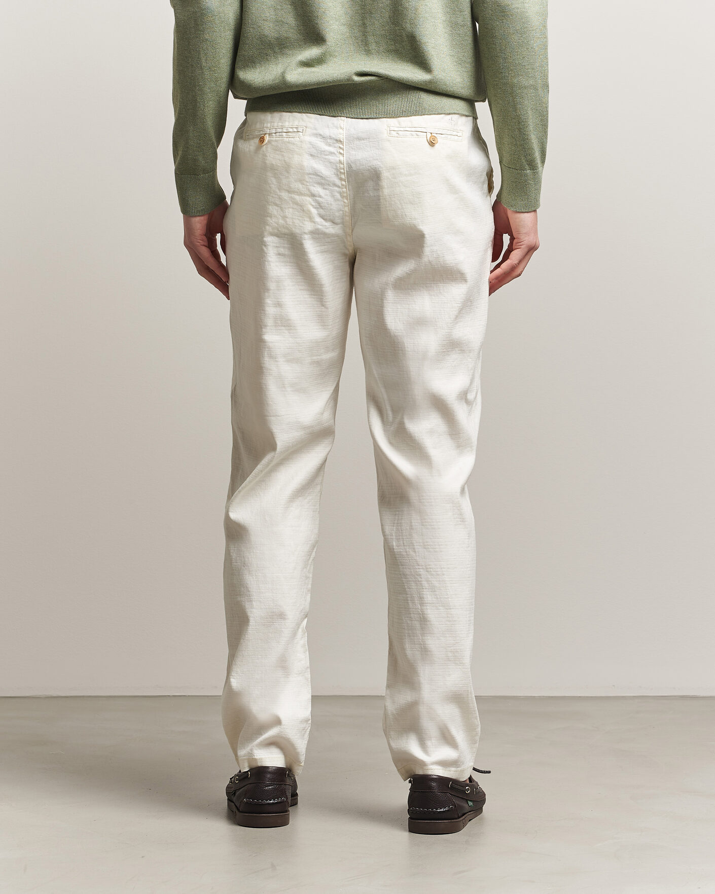 Heren | Broeken | Morris | Fenix Linen Trousers Off White