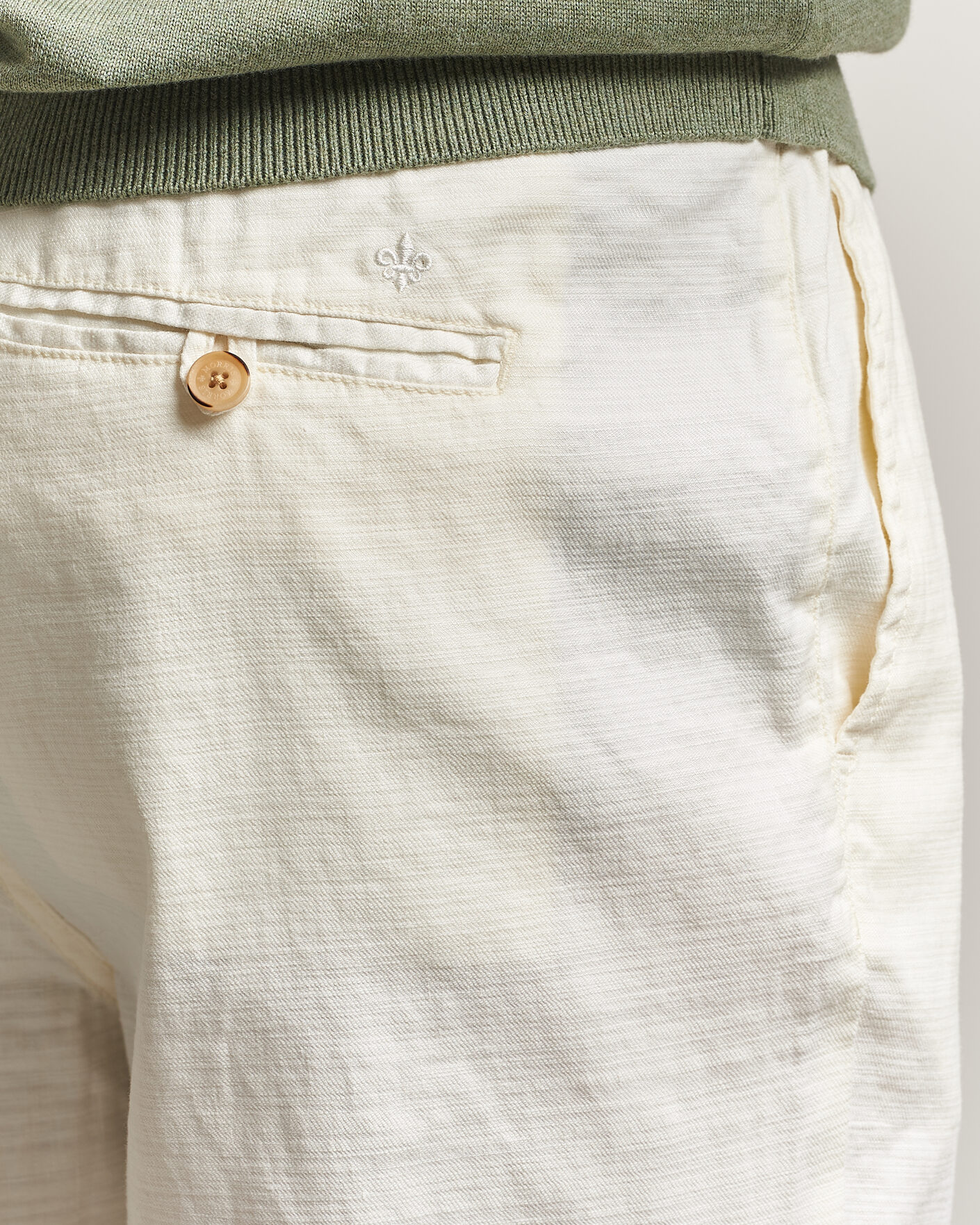 Heren | Broeken | Morris | Fenix Linen Trousers Off White