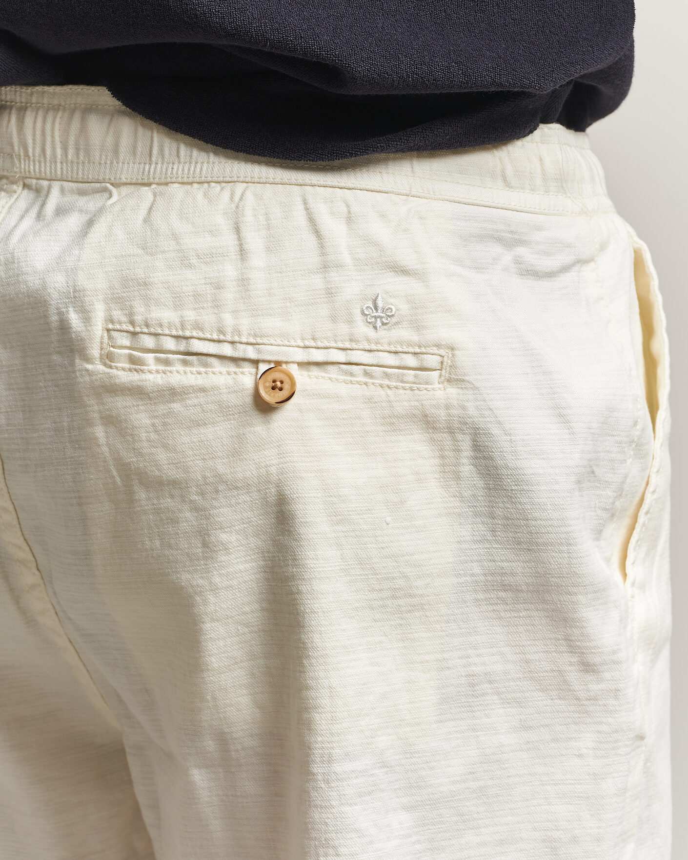 Heren | Korte broek | Morris | Fenix Linen Shorts Off White