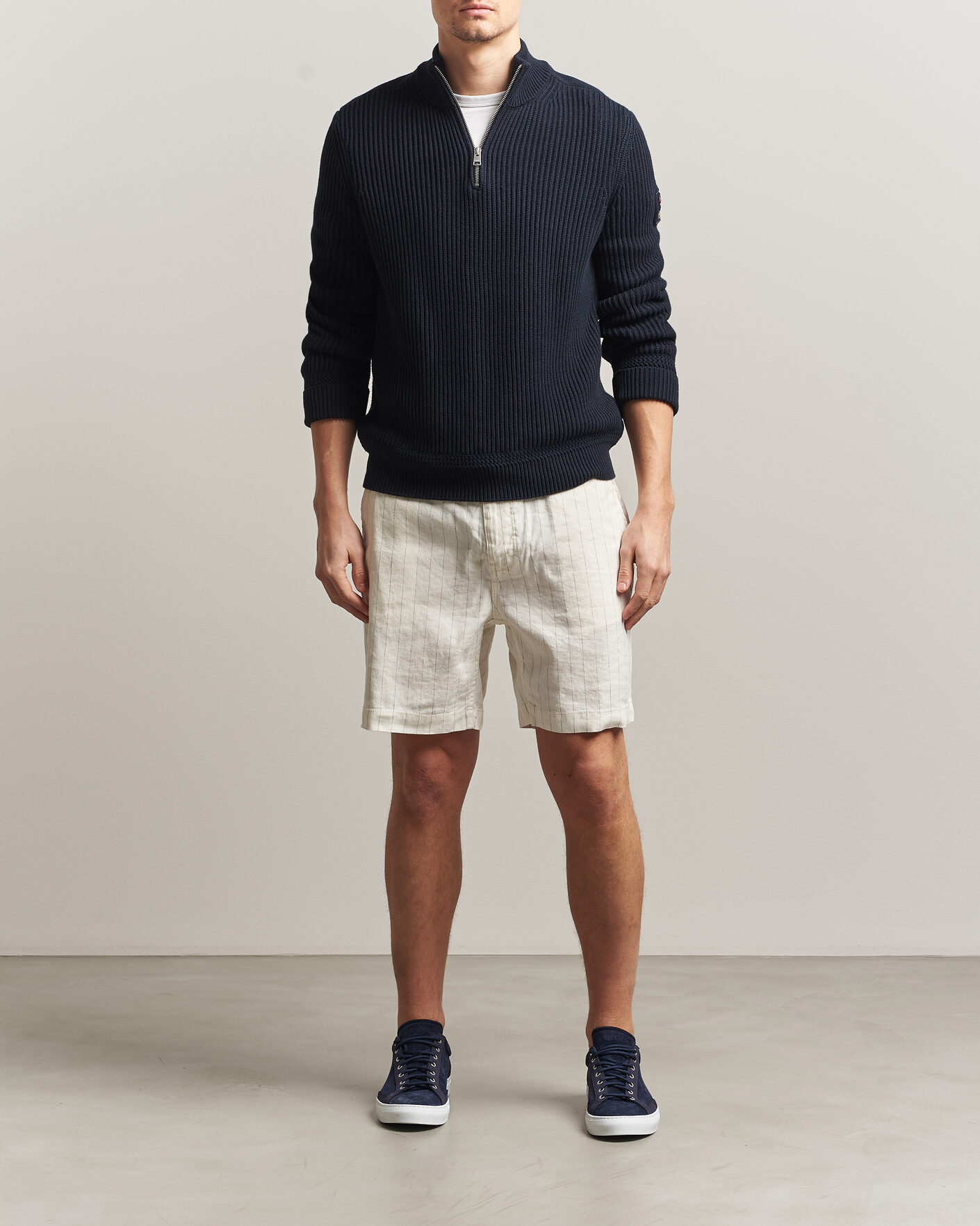 Heren | Korte broek | Morris | Fenix Linen Shorts Beige