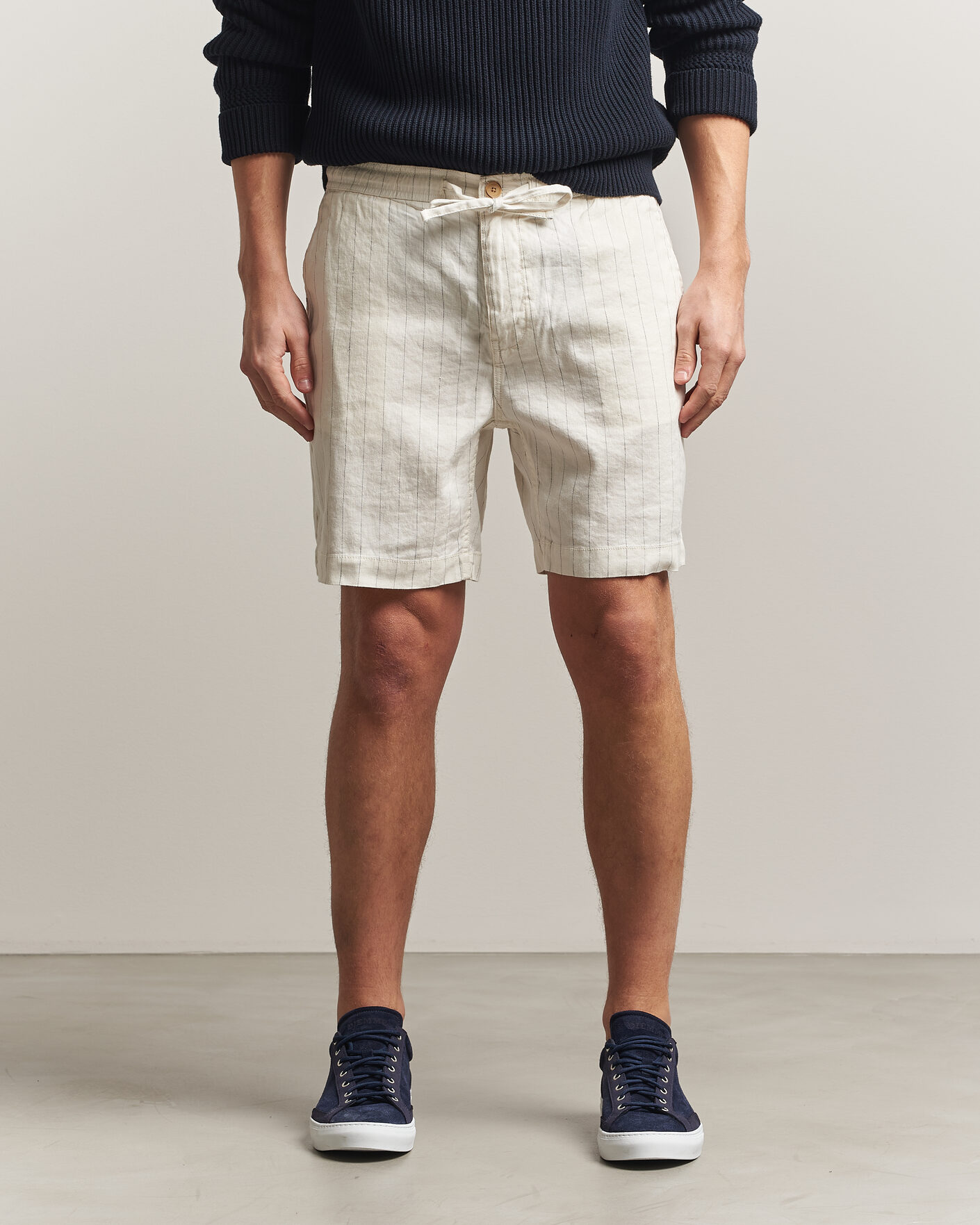 Heren | Korte broek | Morris | Fenix Linen Shorts Beige