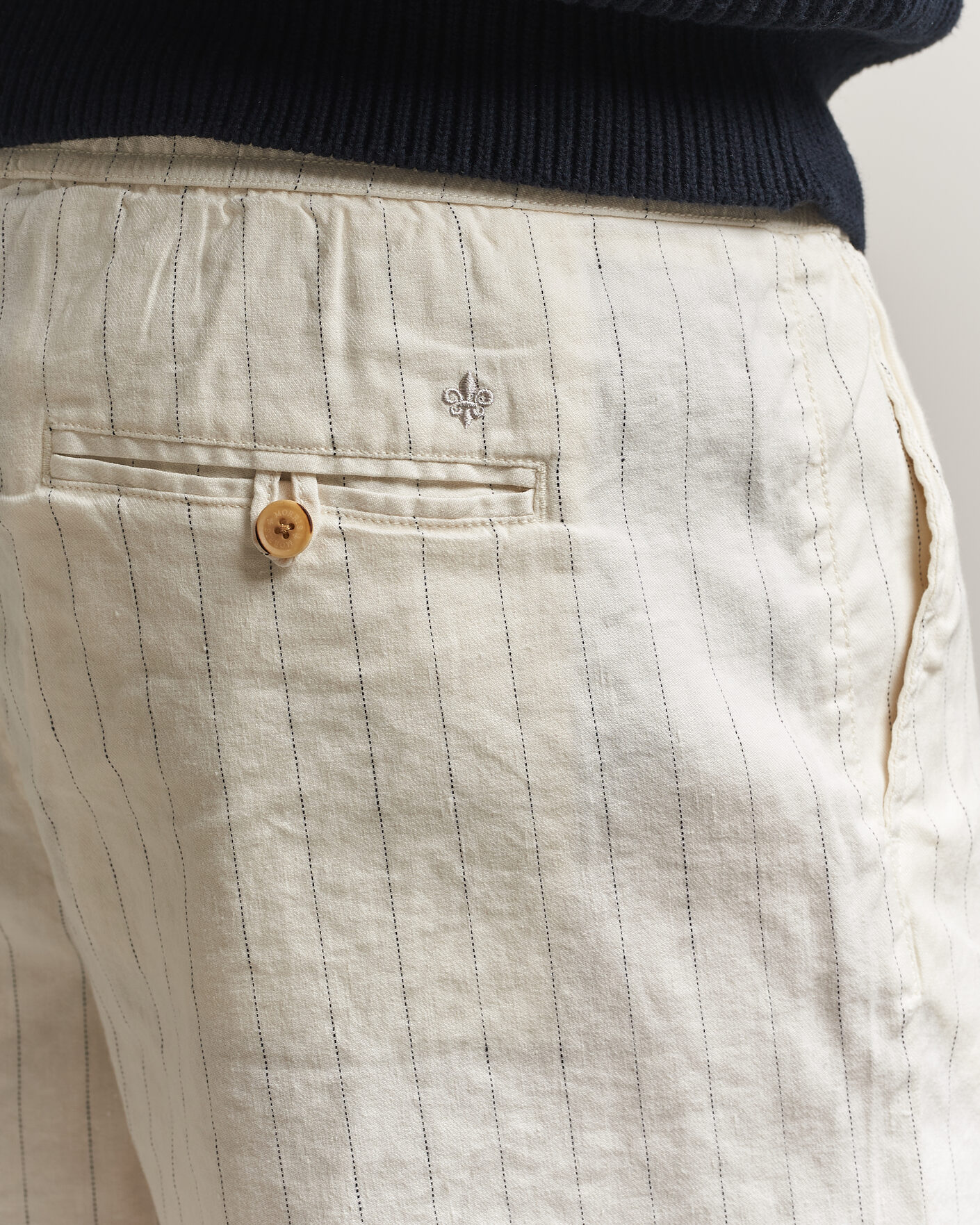 Heren | Korte broek | Morris | Fenix Linen Shorts Beige