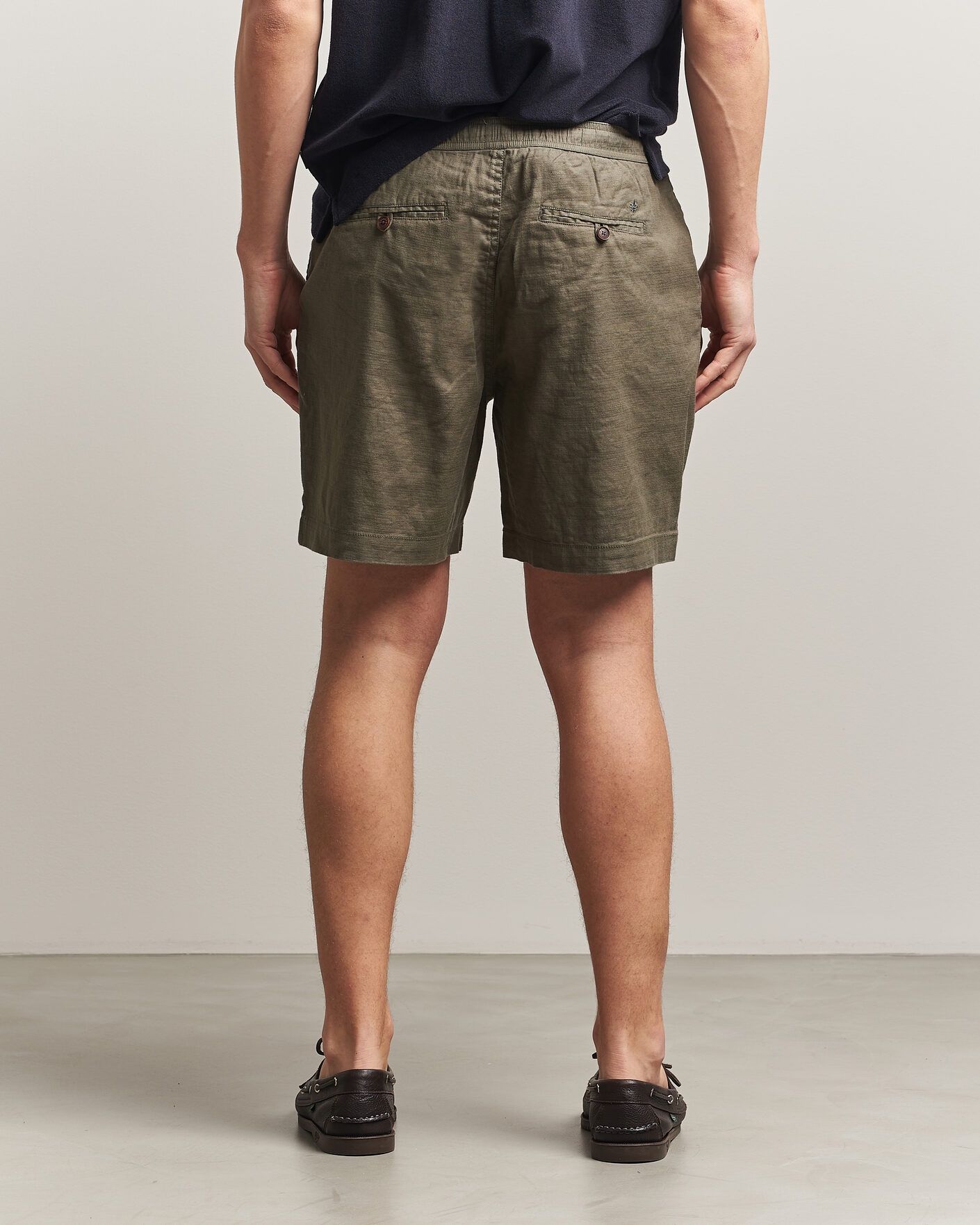 Heren | Korte broek | Morris | Fenix Linen Shorts Olive