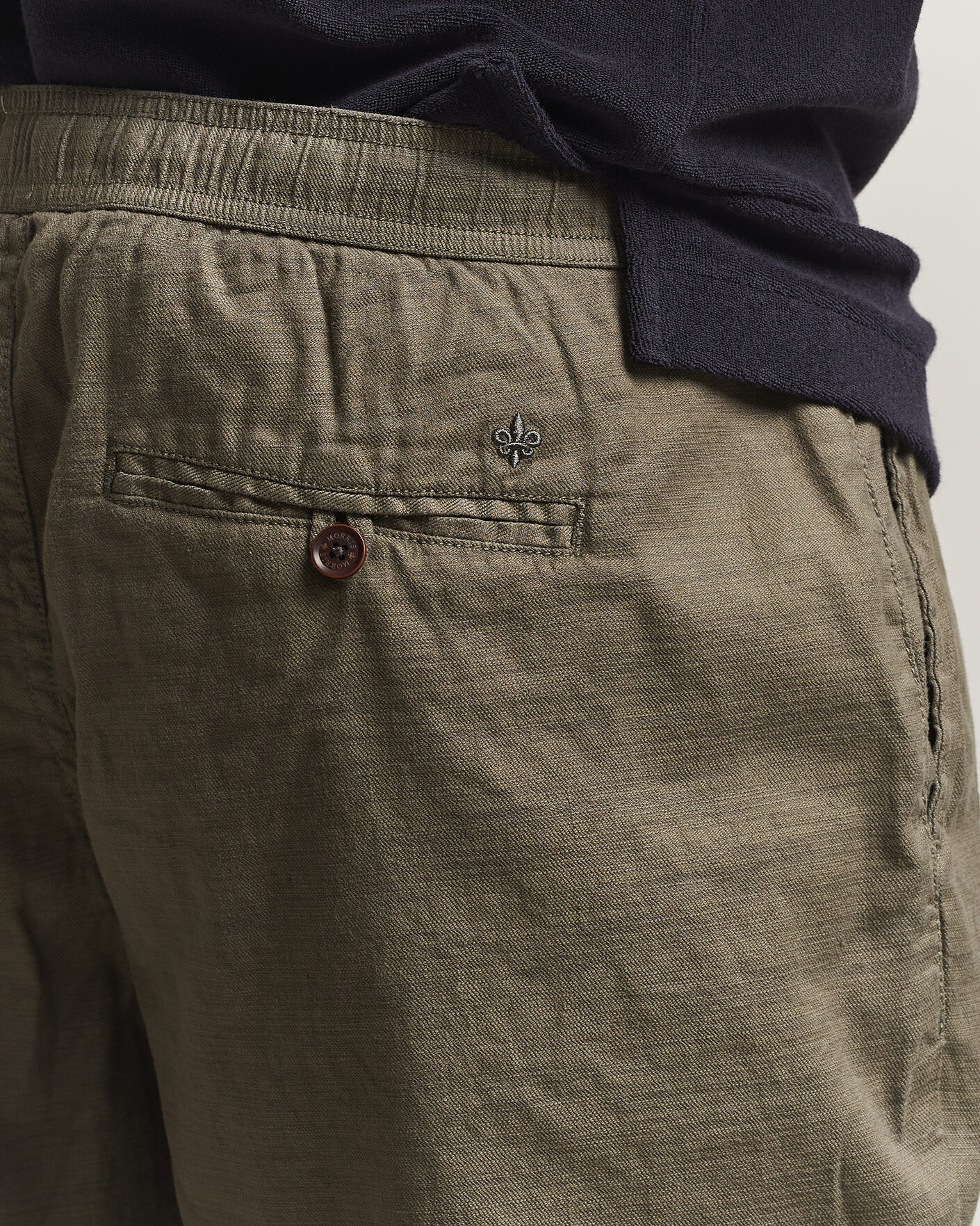 Heren | Korte broek | Morris | Fenix Linen Shorts Olive