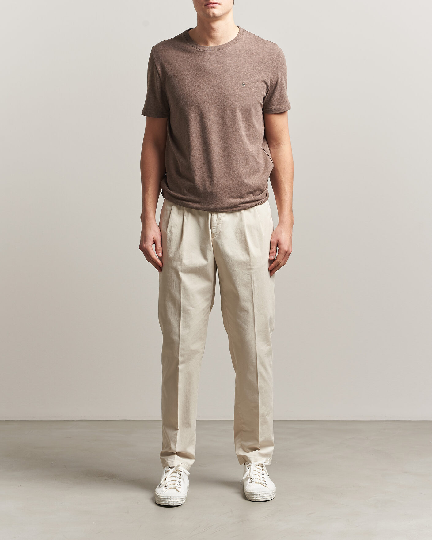 Heren | T-shirts | Morris | James T-Shirt Brown