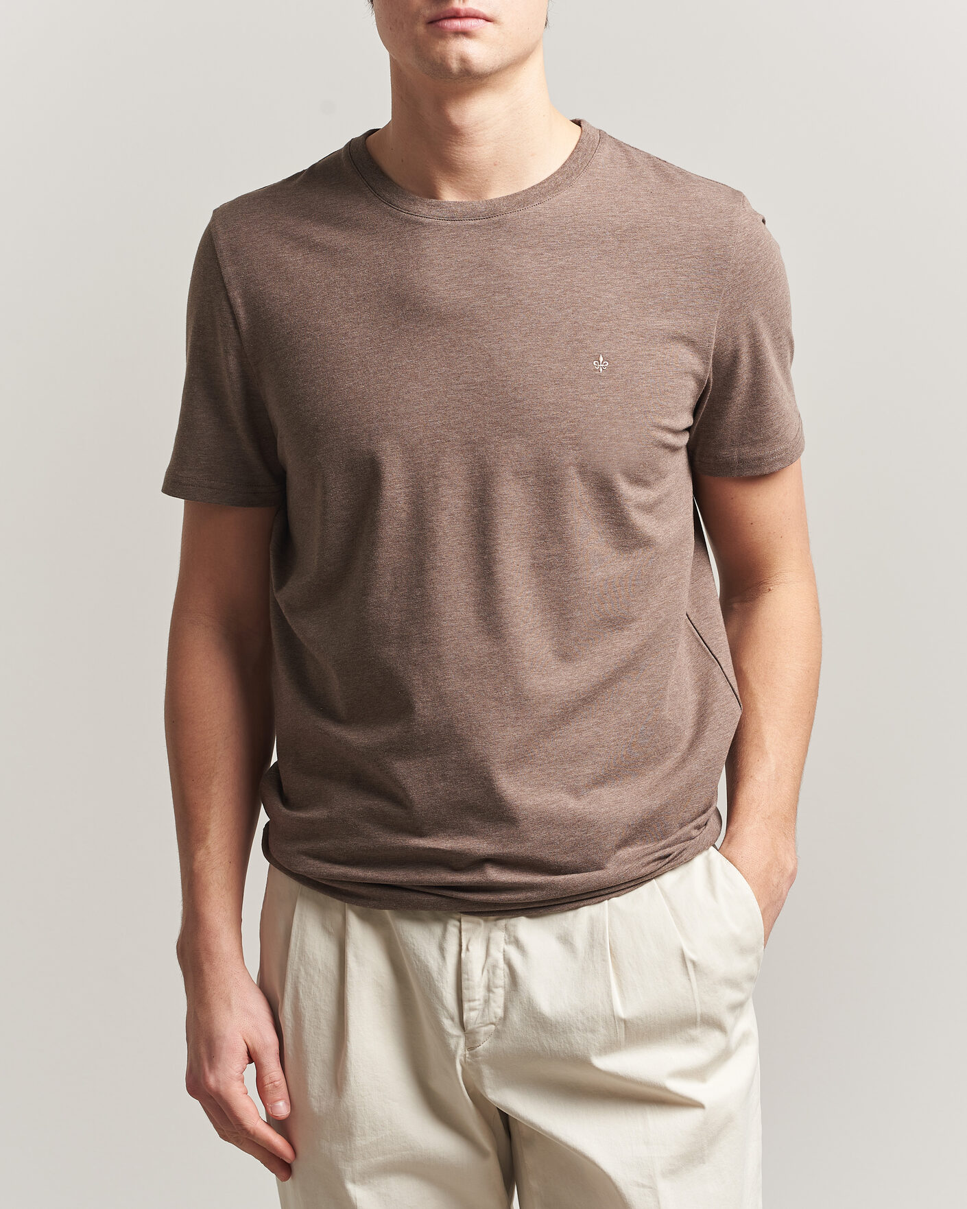 Heren | T-shirts | Morris | James T-Shirt Brown