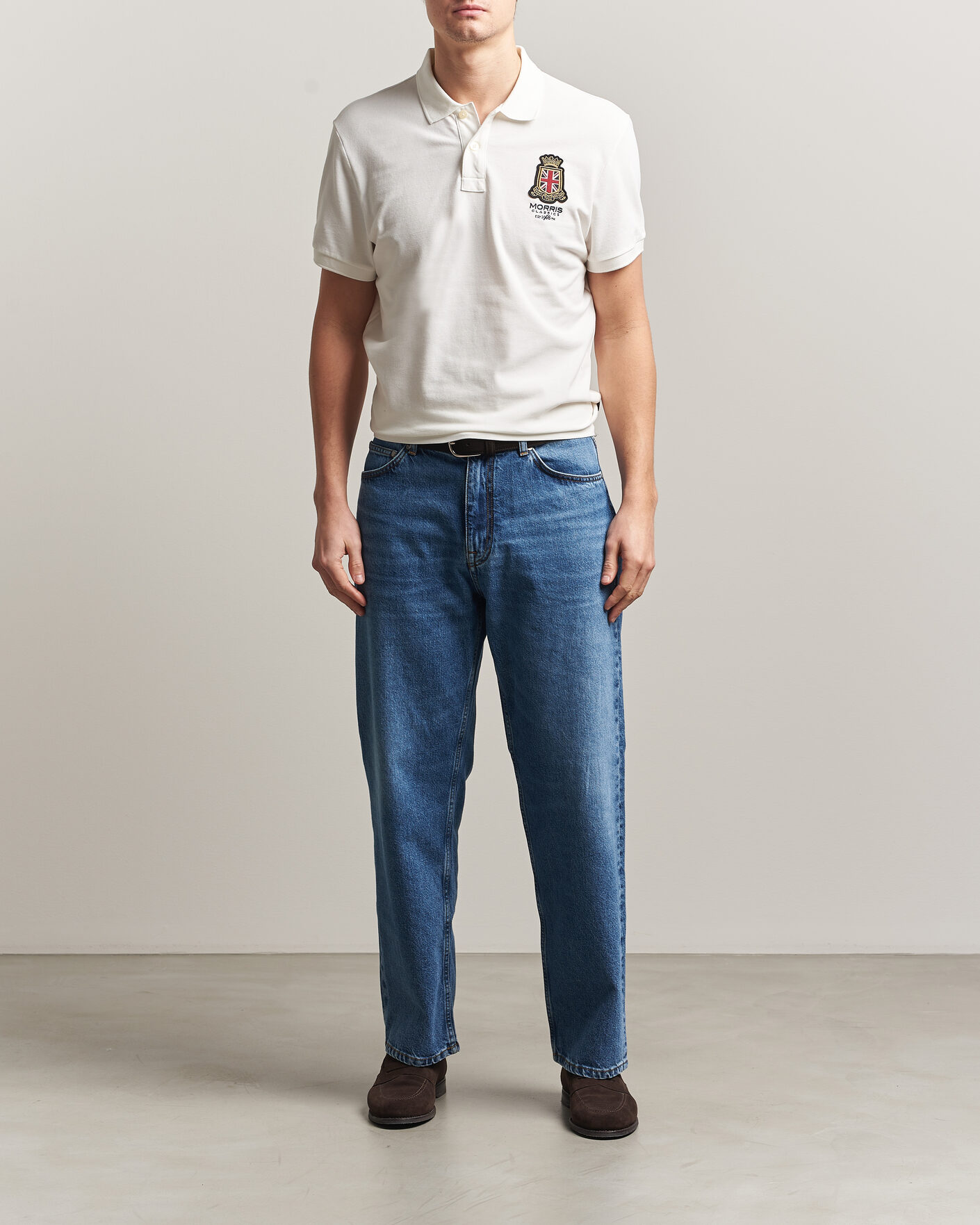 Heren | Polo's | Morris | Barton Pique Off White