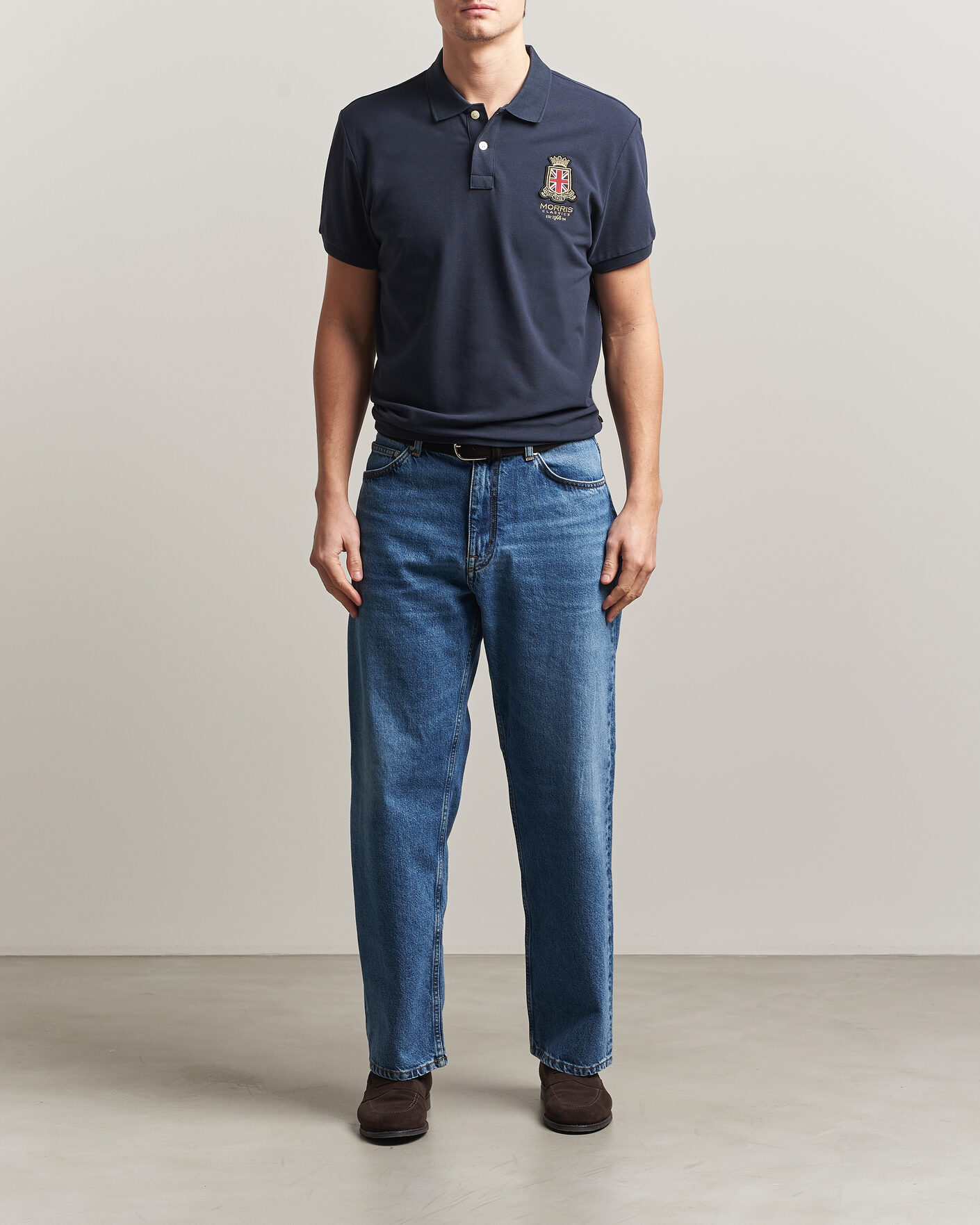 Heren | Polo's | Morris | Barton Pique Navy