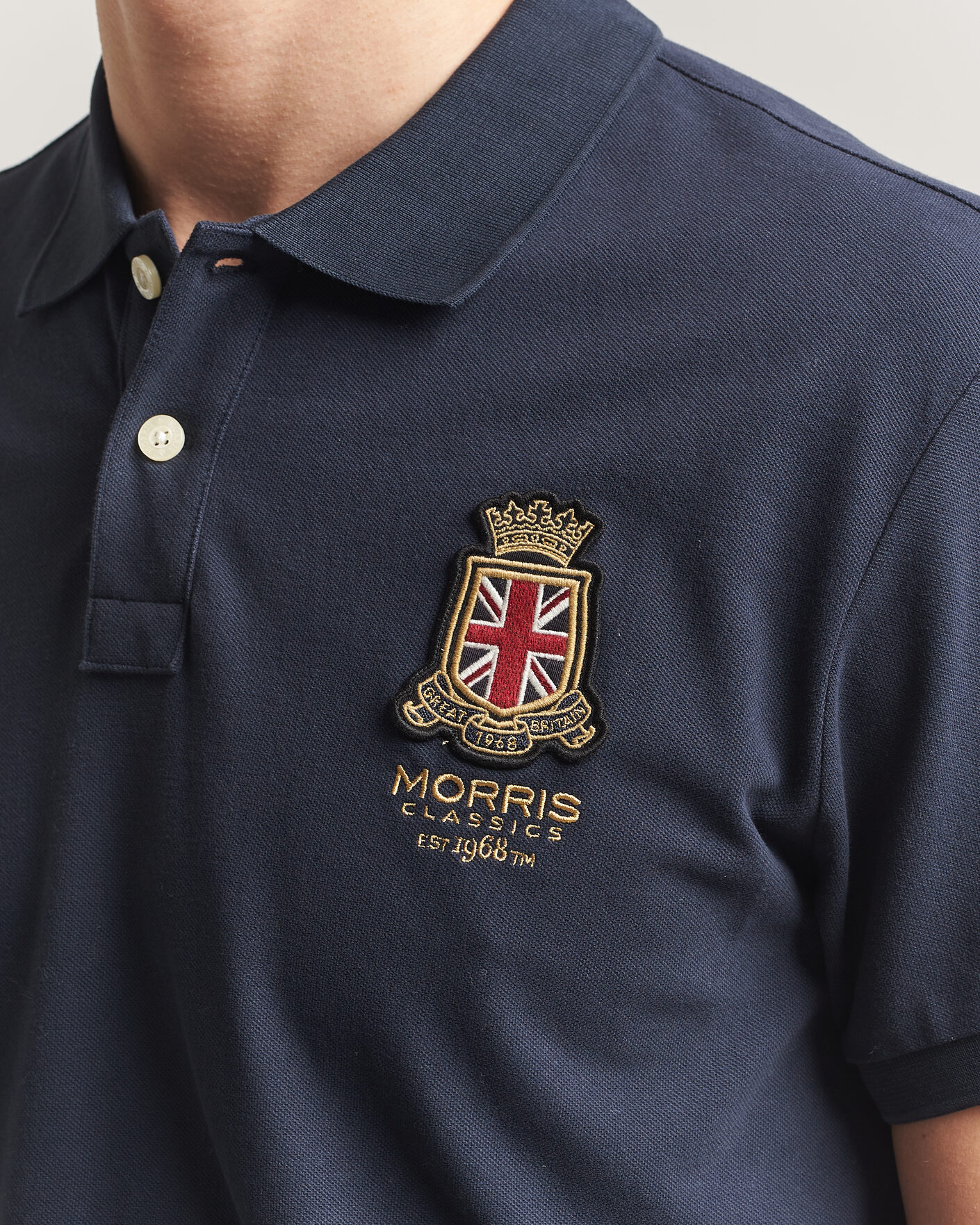 Heren | Polo's | Morris | Barton Pique Navy