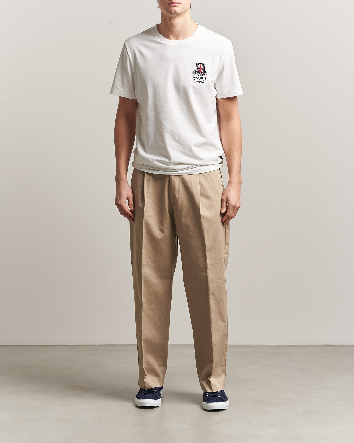 Heren | T-shirts | Morris | Barton T-Shirt Off White