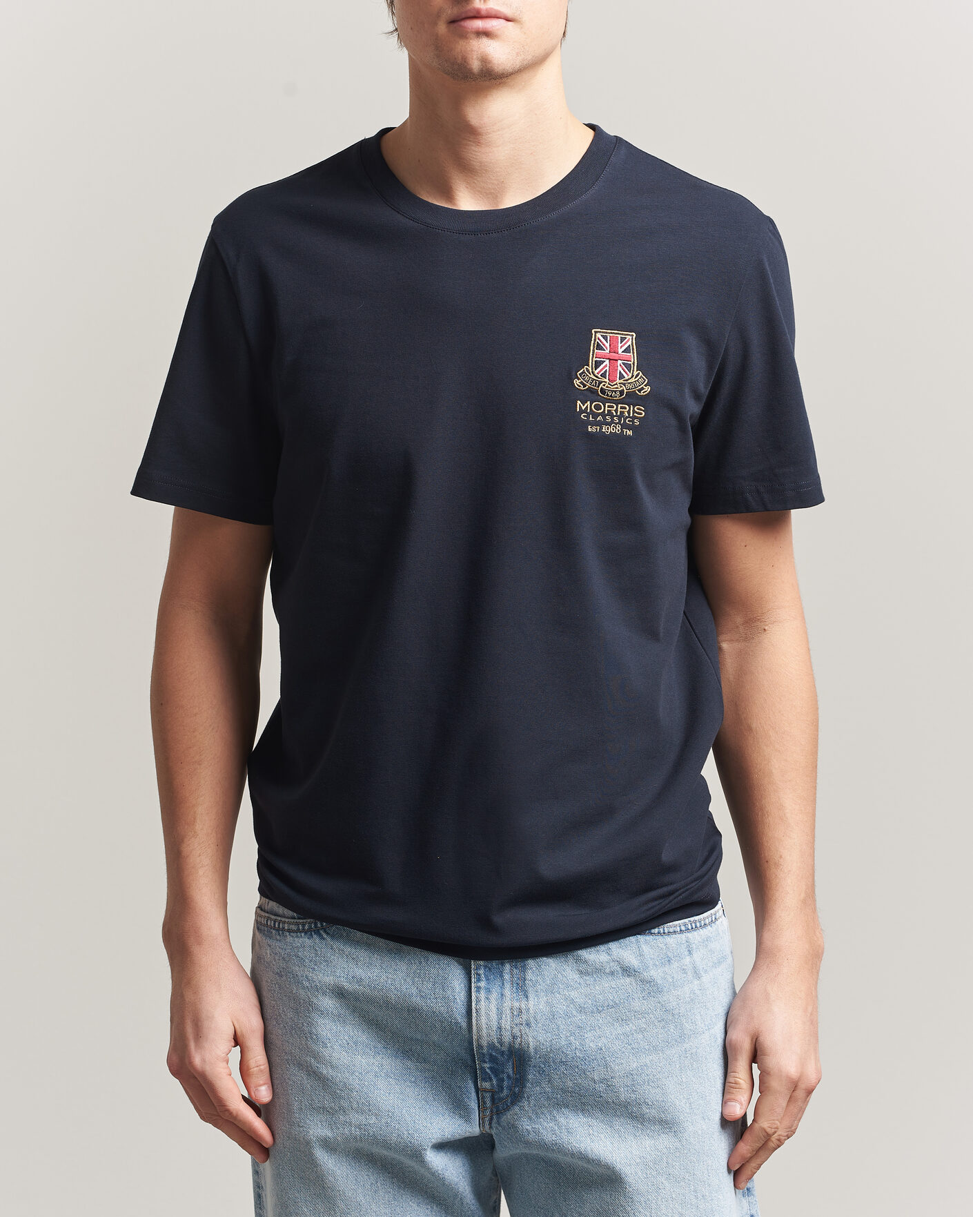 Heren | T-shirts | Morris | Barton T-Shirt Navy