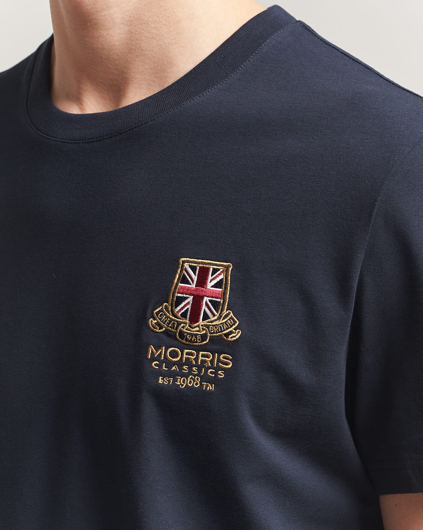 Heren | T-shirts | Morris | Barton T-Shirt Navy