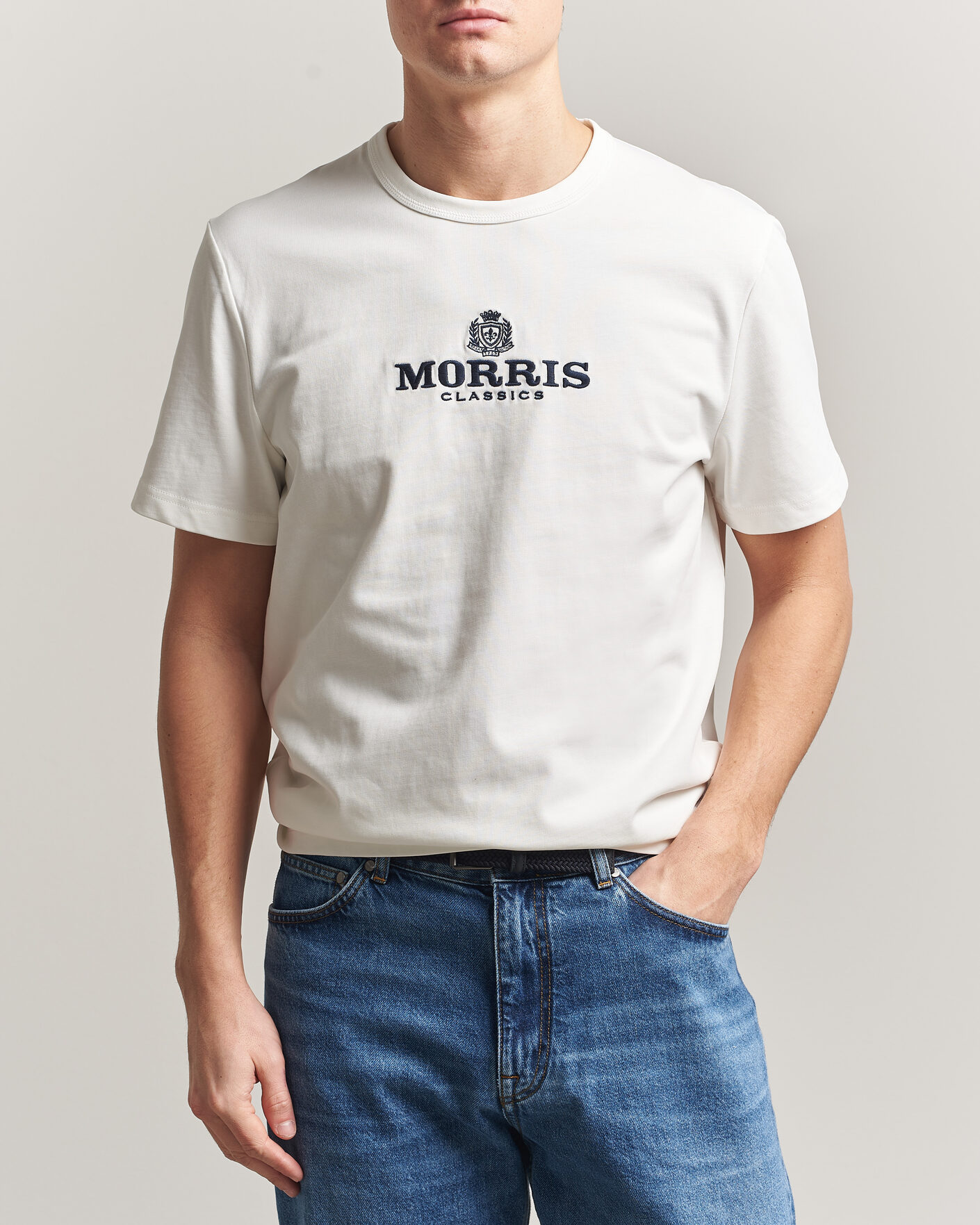 Heren | T-shirts | Morris | Brian T-Shirt Off White