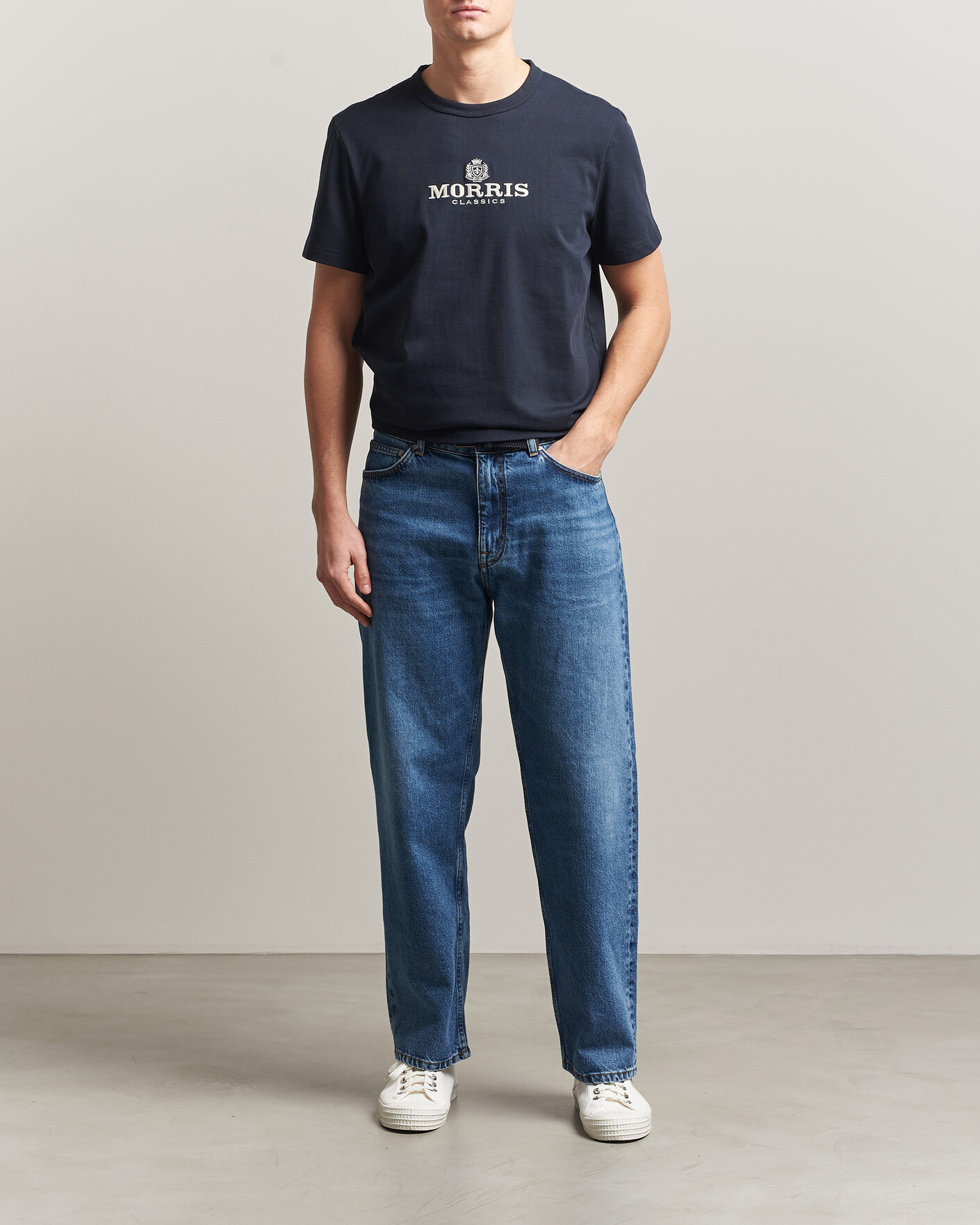 Heren | T-shirts | Morris | Brian T-Shirt Navy