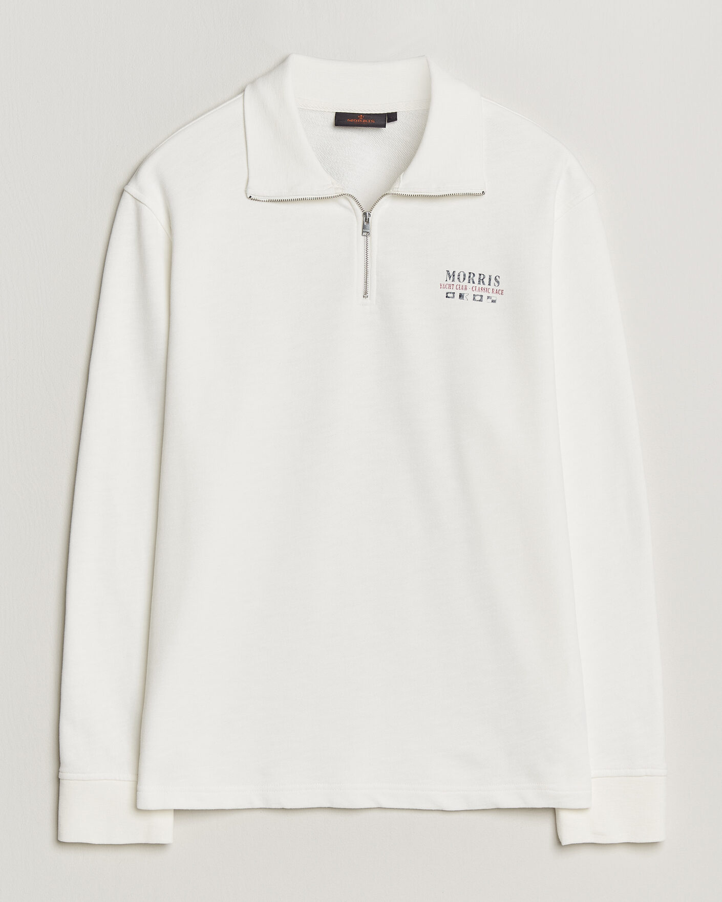 Heren | Truien | Morris | Northcott Slub Half-Zip White