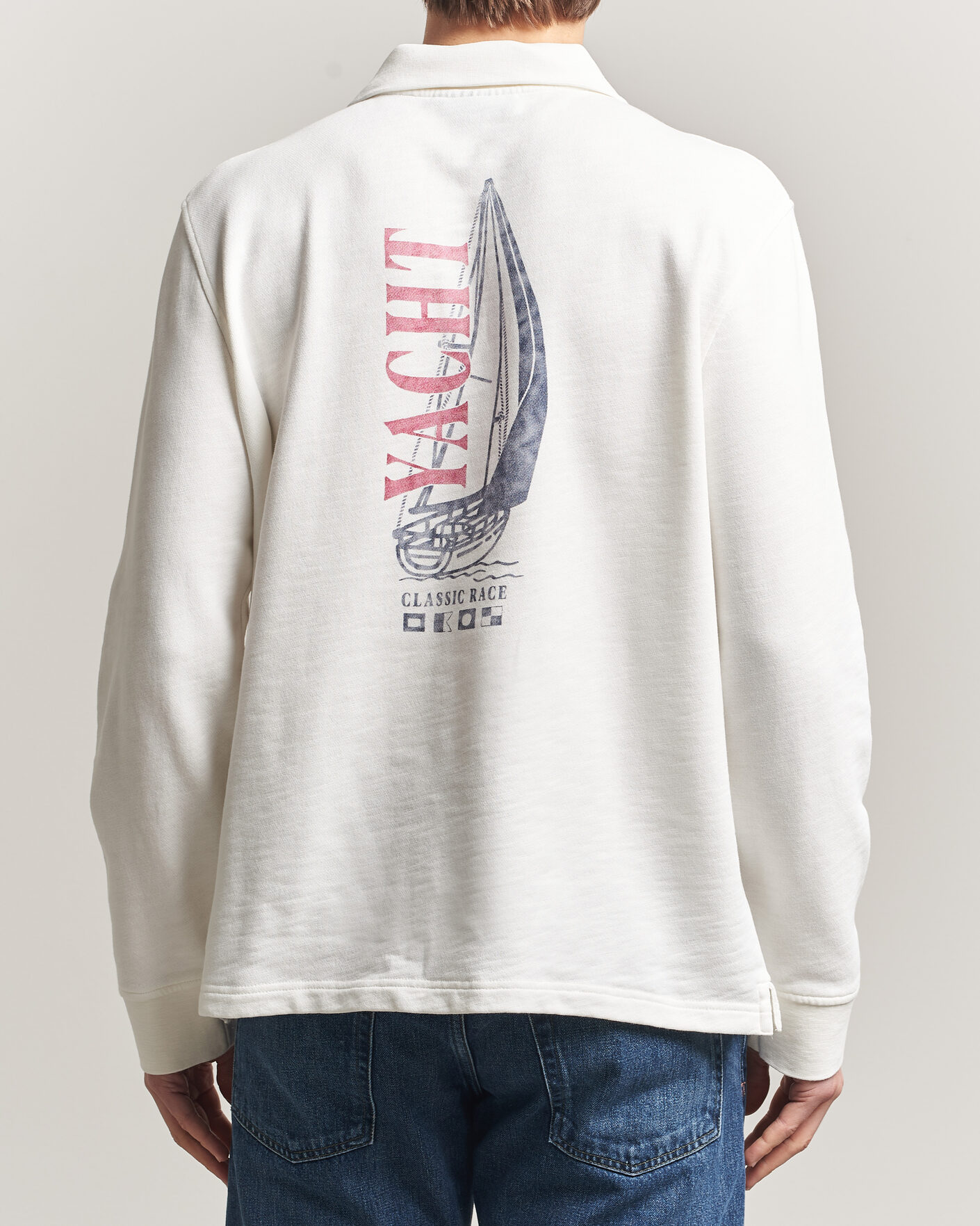 Heren | Truien | Morris | Northcott Slub Half-Zip White