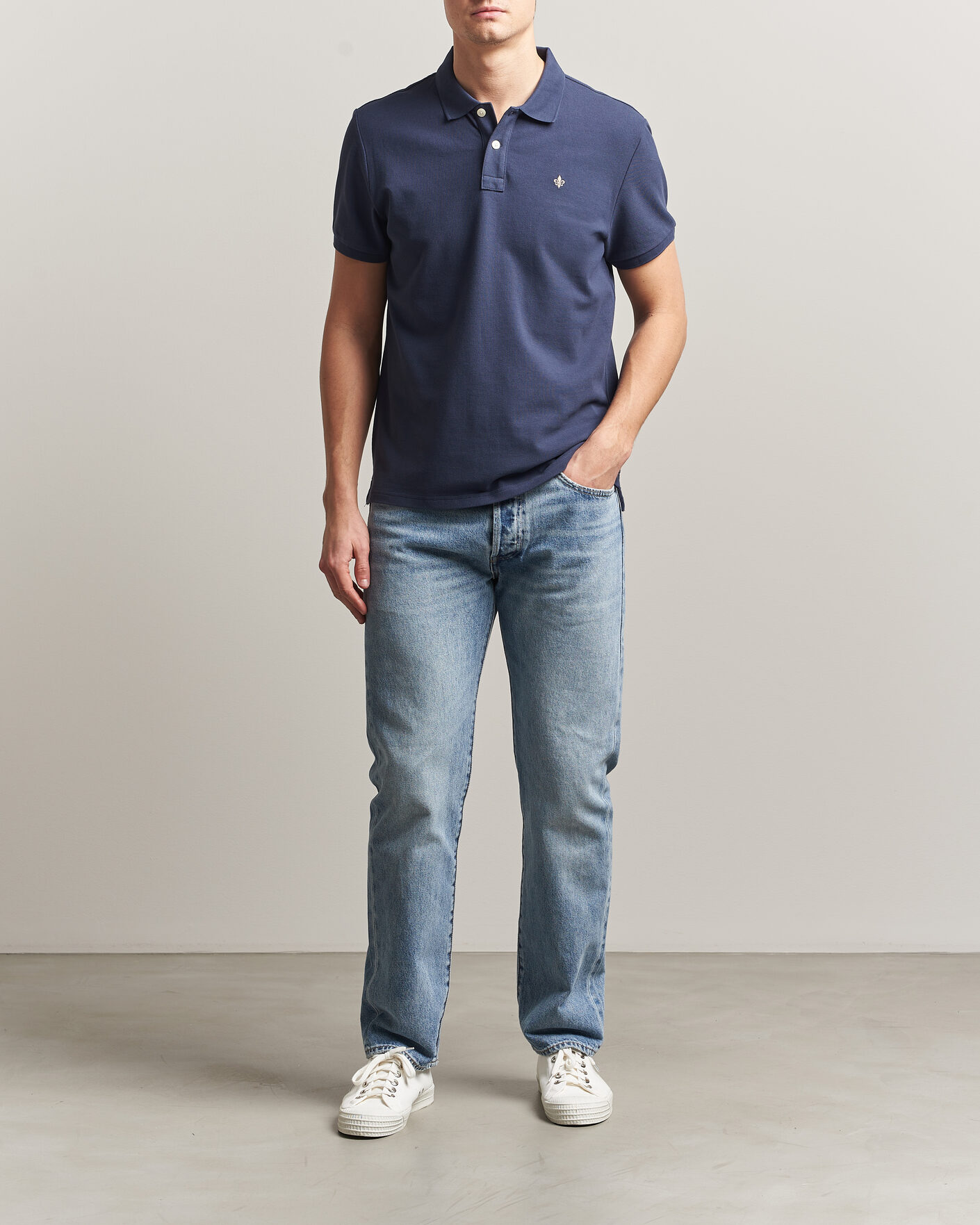 Heren | Polo's | Morris | New Pique Dark Blue
