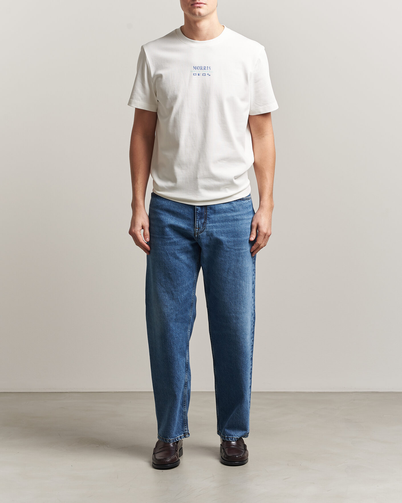 Heren | T-shirts | Morris | Nevile T-Shirt White