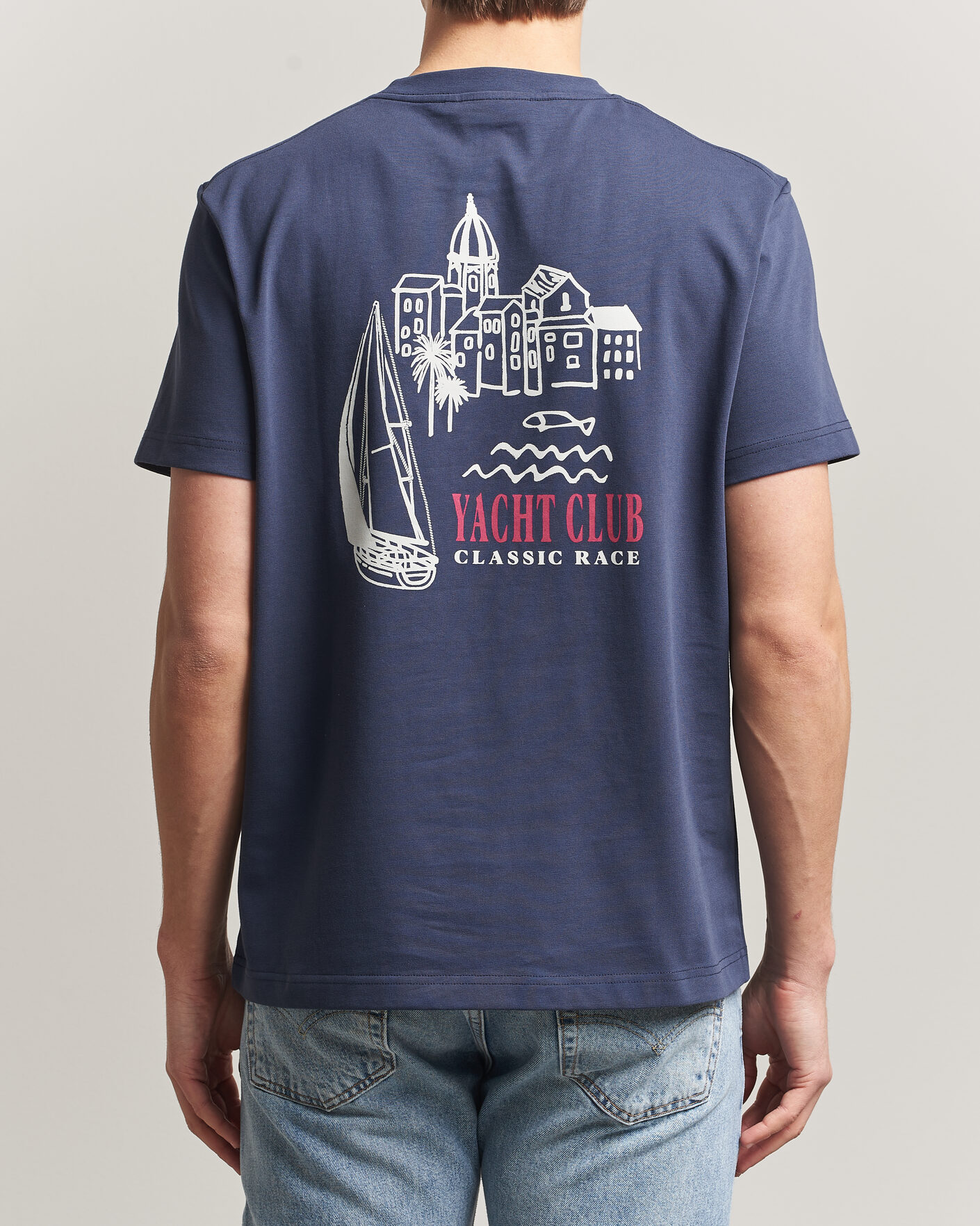 Heren | T-shirts | Morris | Nevile T-Shirt Navy