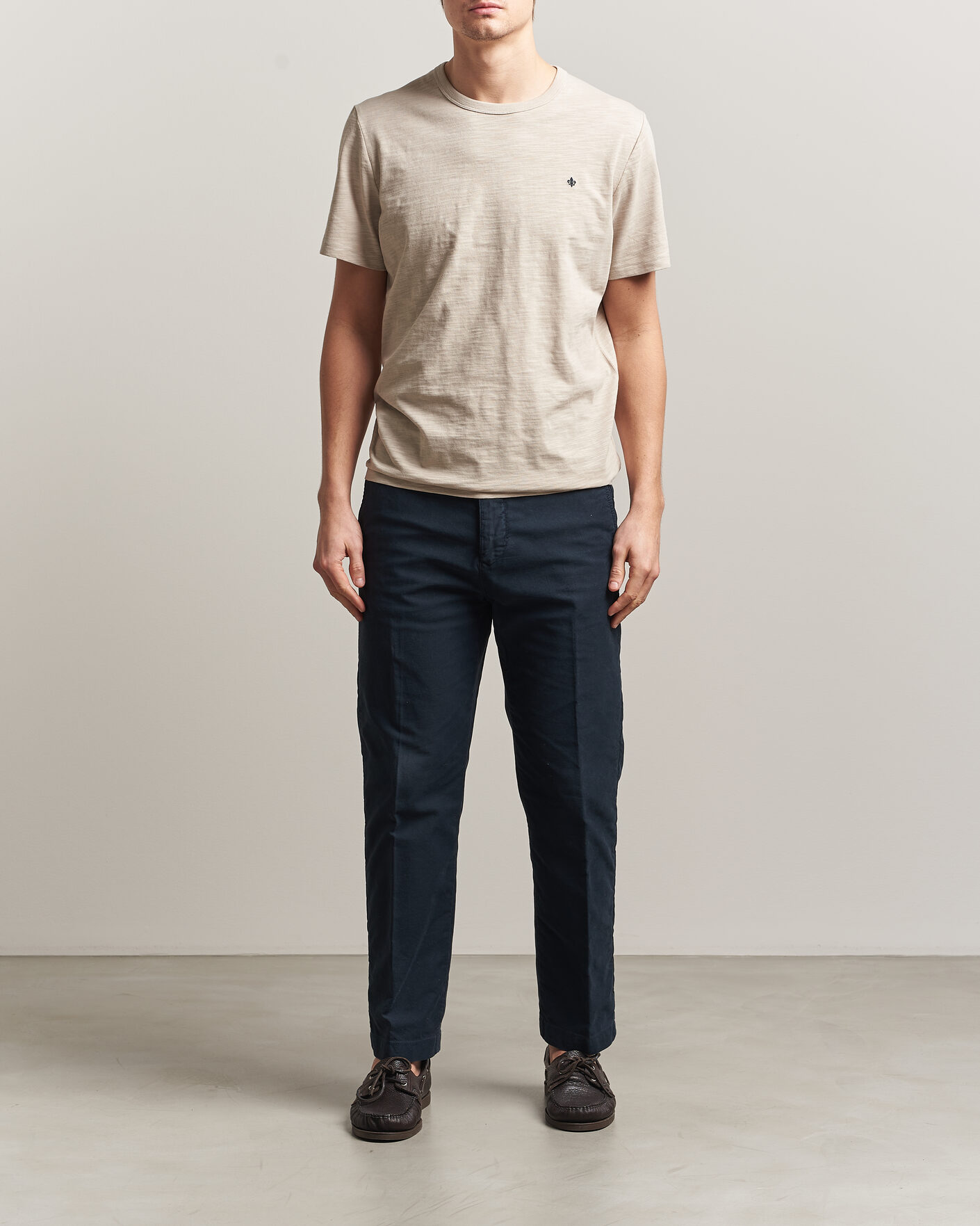 Heren | T-shirts | Morris | Watson Slub T-Shirt Khaki