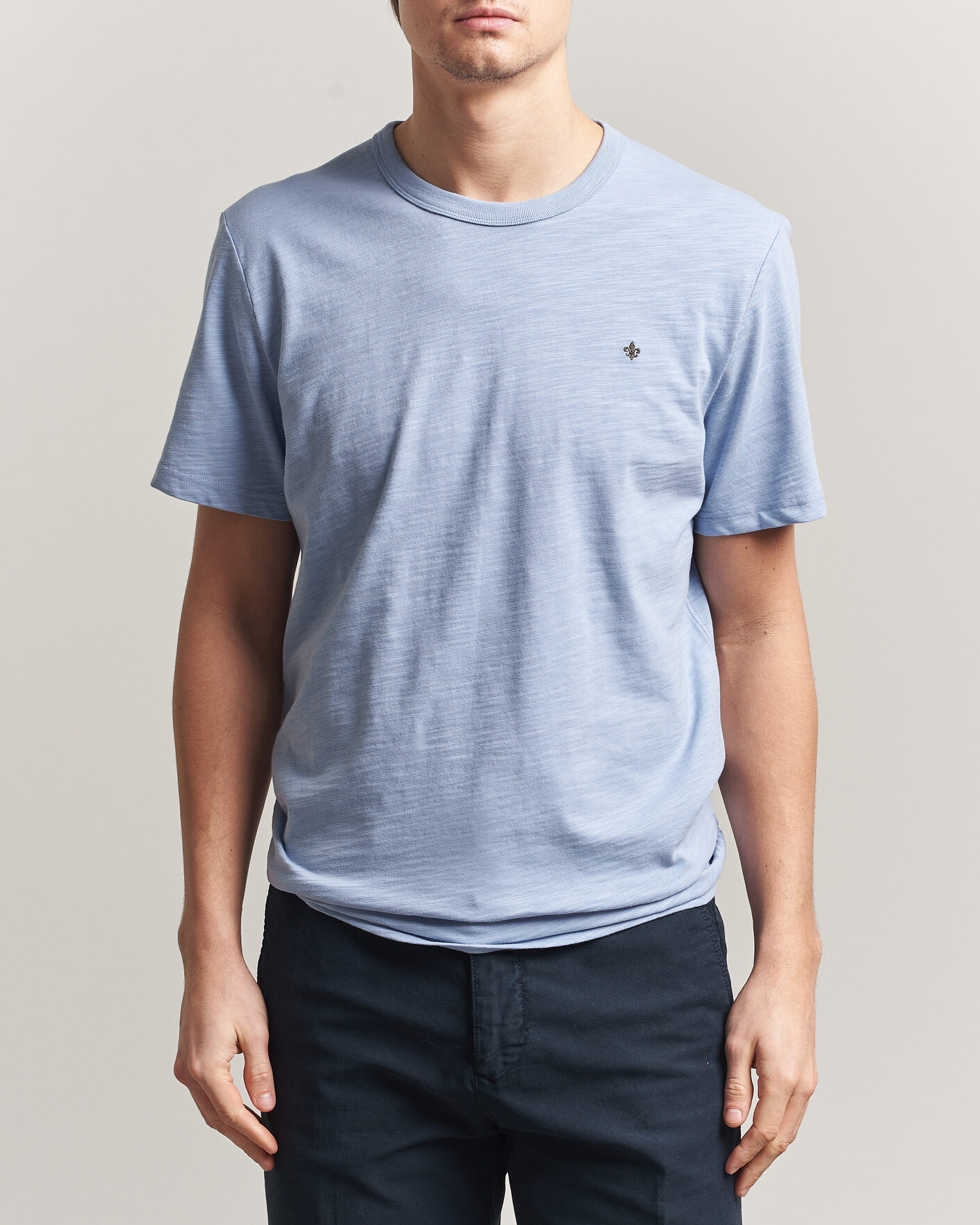 Heren | T-shirts | Morris | Watson Slub T-Shirt Light Blue