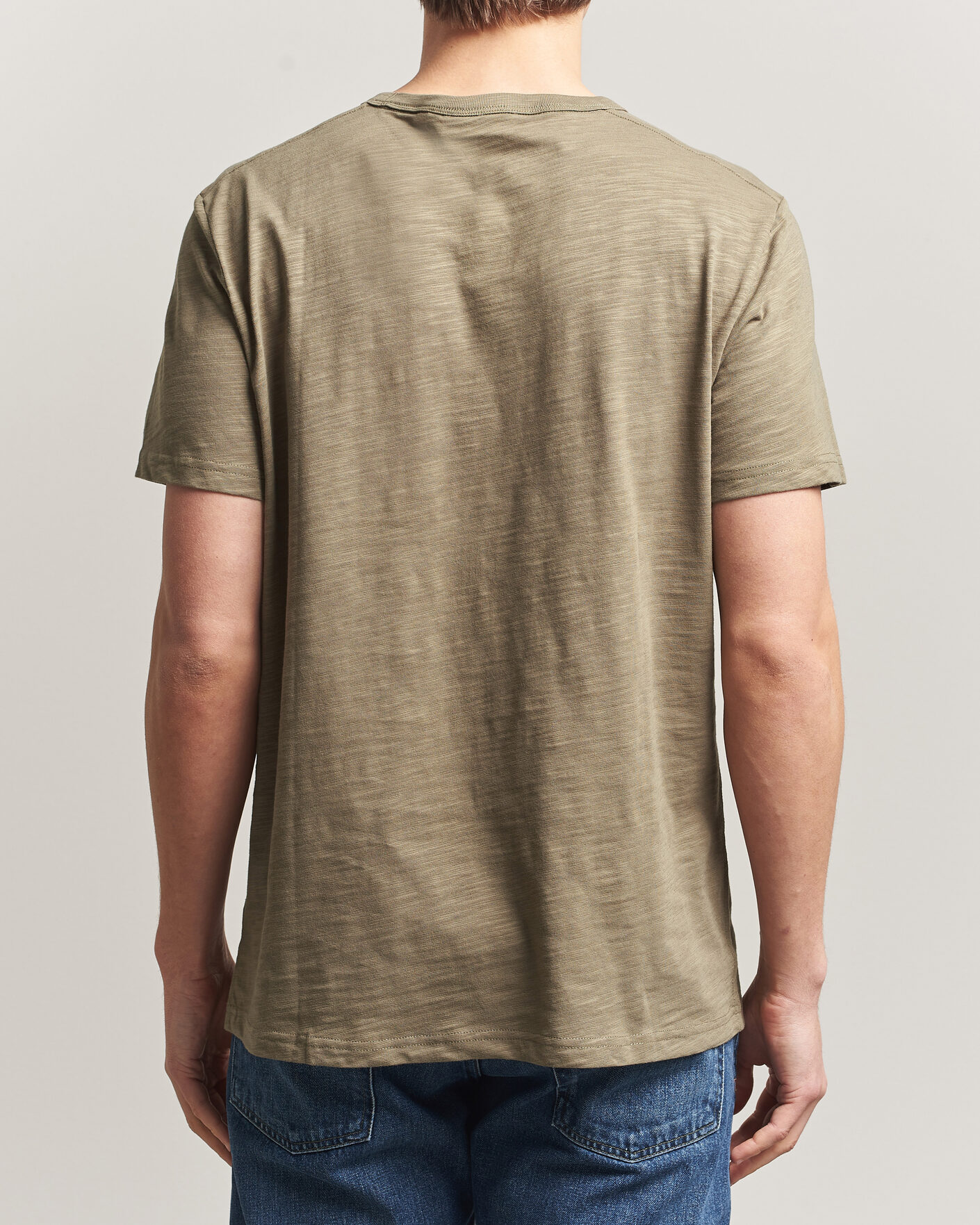 Heren | T-shirts | Morris | Watson Slub T-Shirt Olive