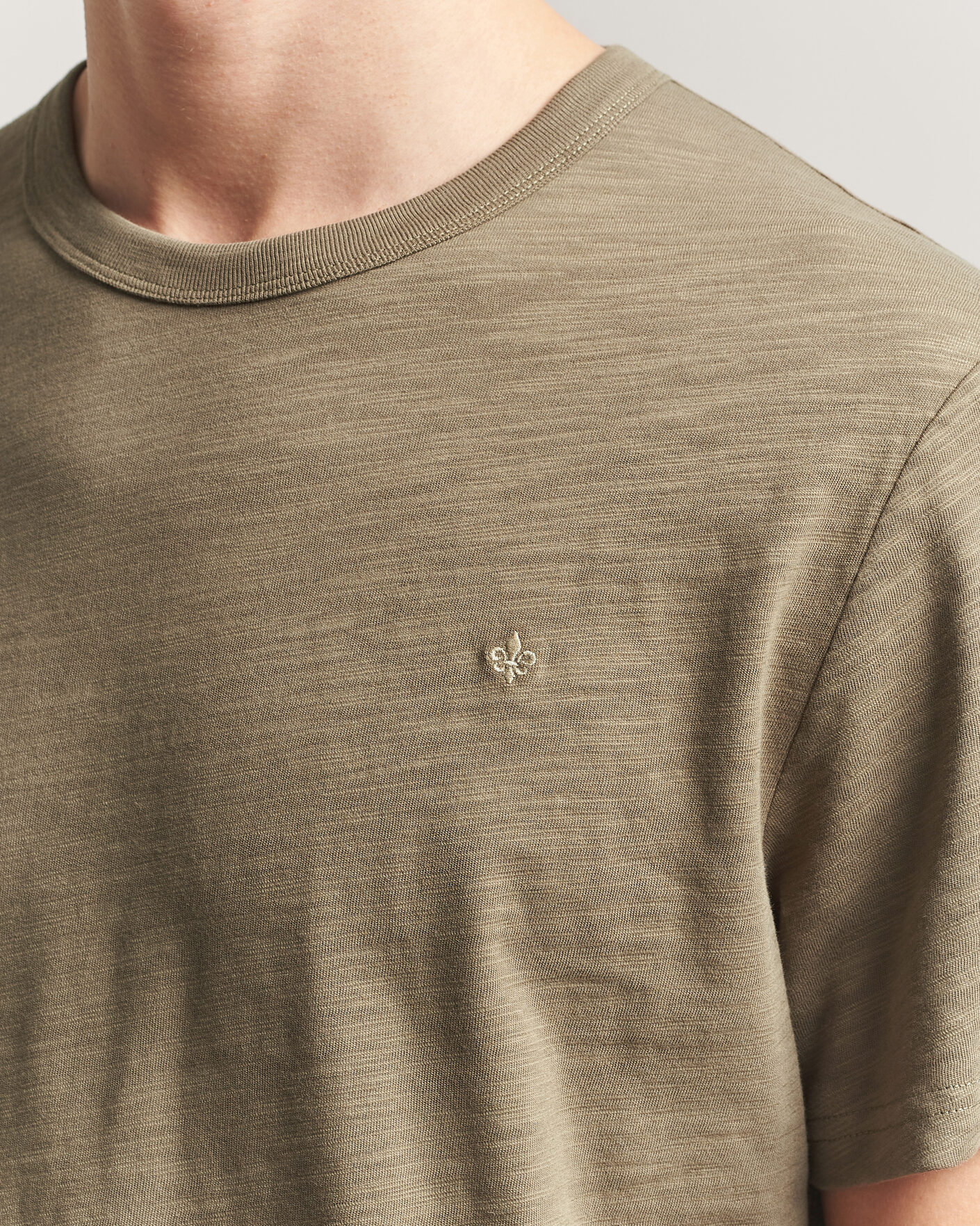 Heren | T-shirts | Morris | Watson Slub T-Shirt Olive
