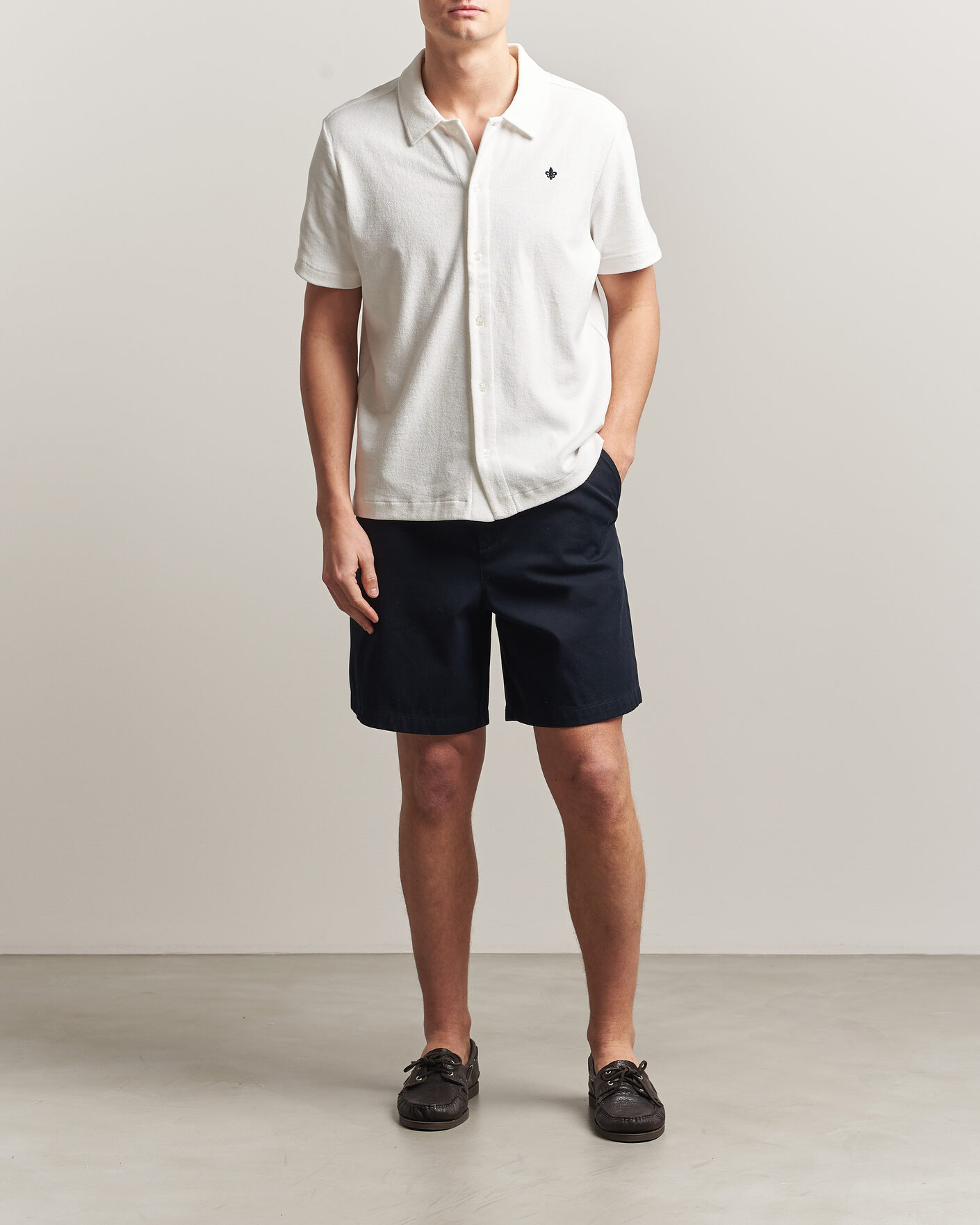 Heren | Polo's | Morris | Lily Terry Shirt Off White