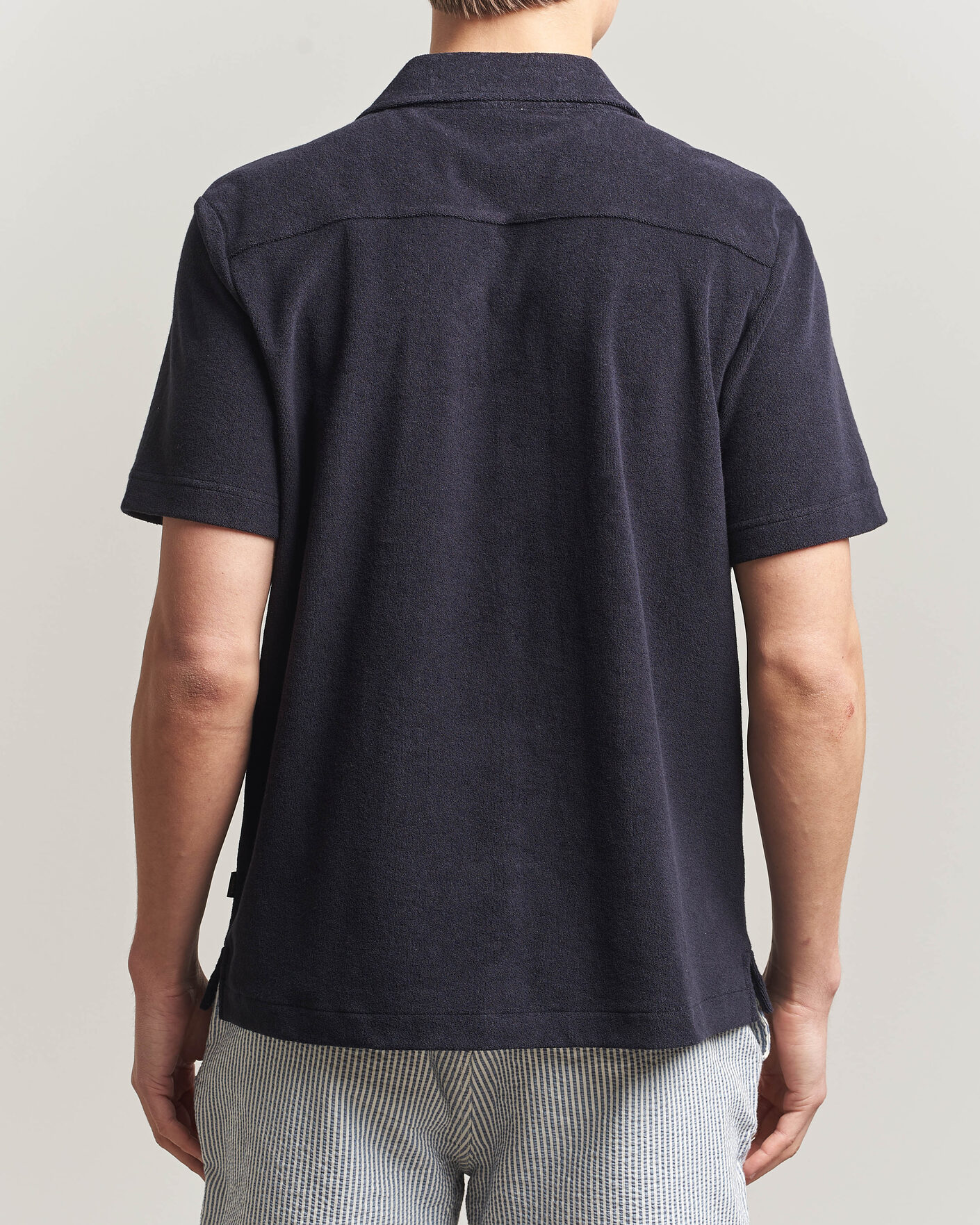 Heren | Polo's | Morris | Lily Terry Shirt Navy