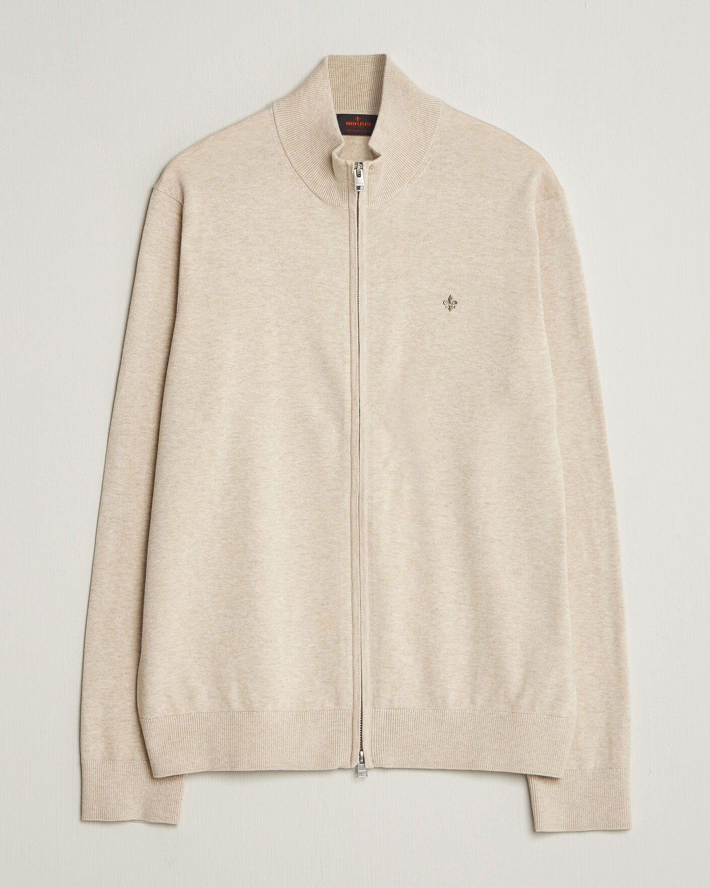 Heren | Truien | Morris | Riley Zip Cardigan Khaki