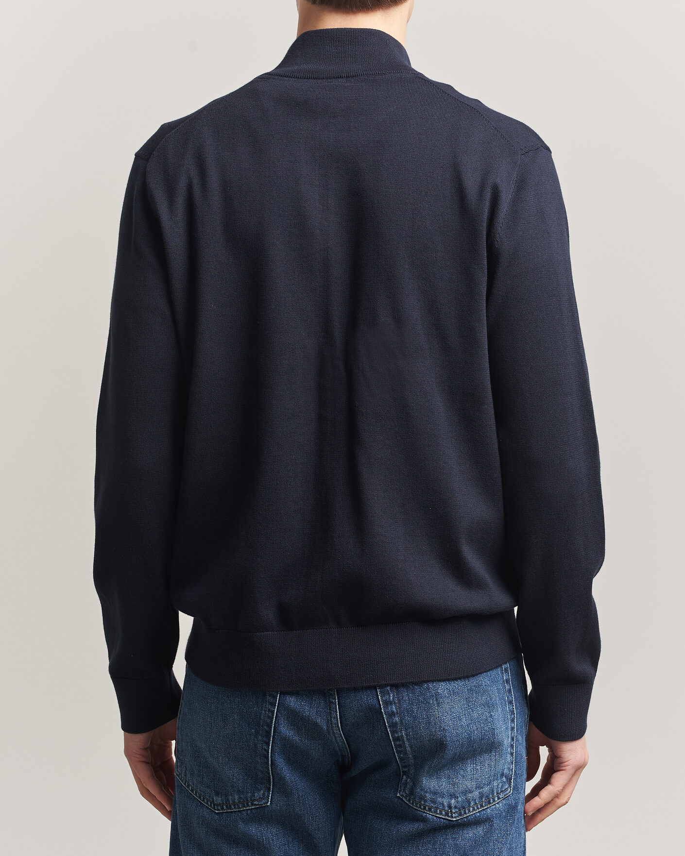 Heren | Truien | Morris | Riley Zip Cardigan Navy