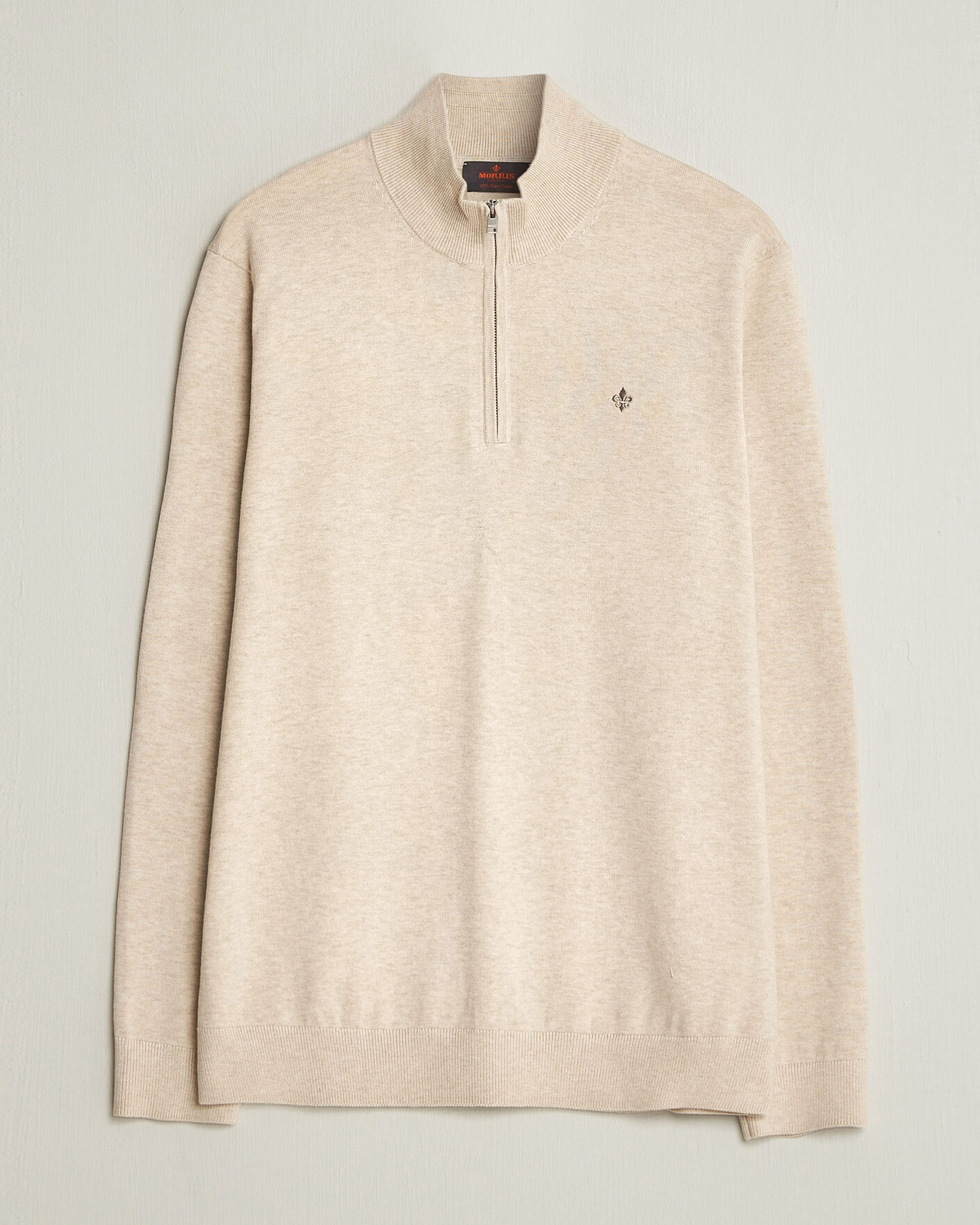 Heren | Truien | Morris | Riley Half-Zip Khaki