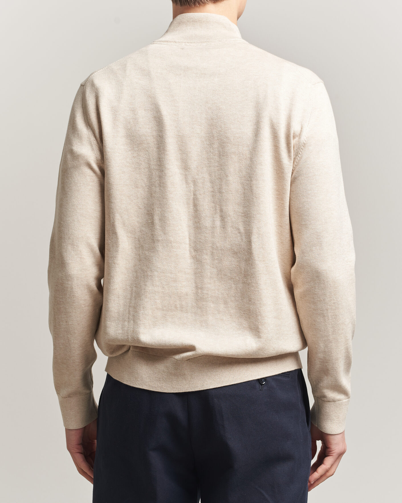 Heren | Truien | Morris | Riley Half-Zip Khaki