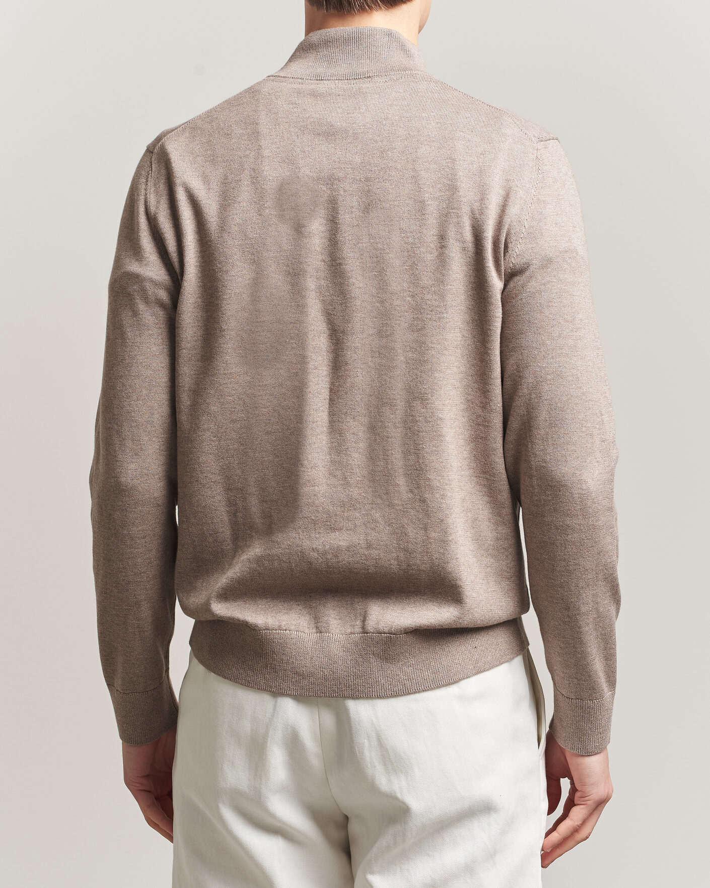 Heren | Truien | Morris | Riley Half-Zip Brown