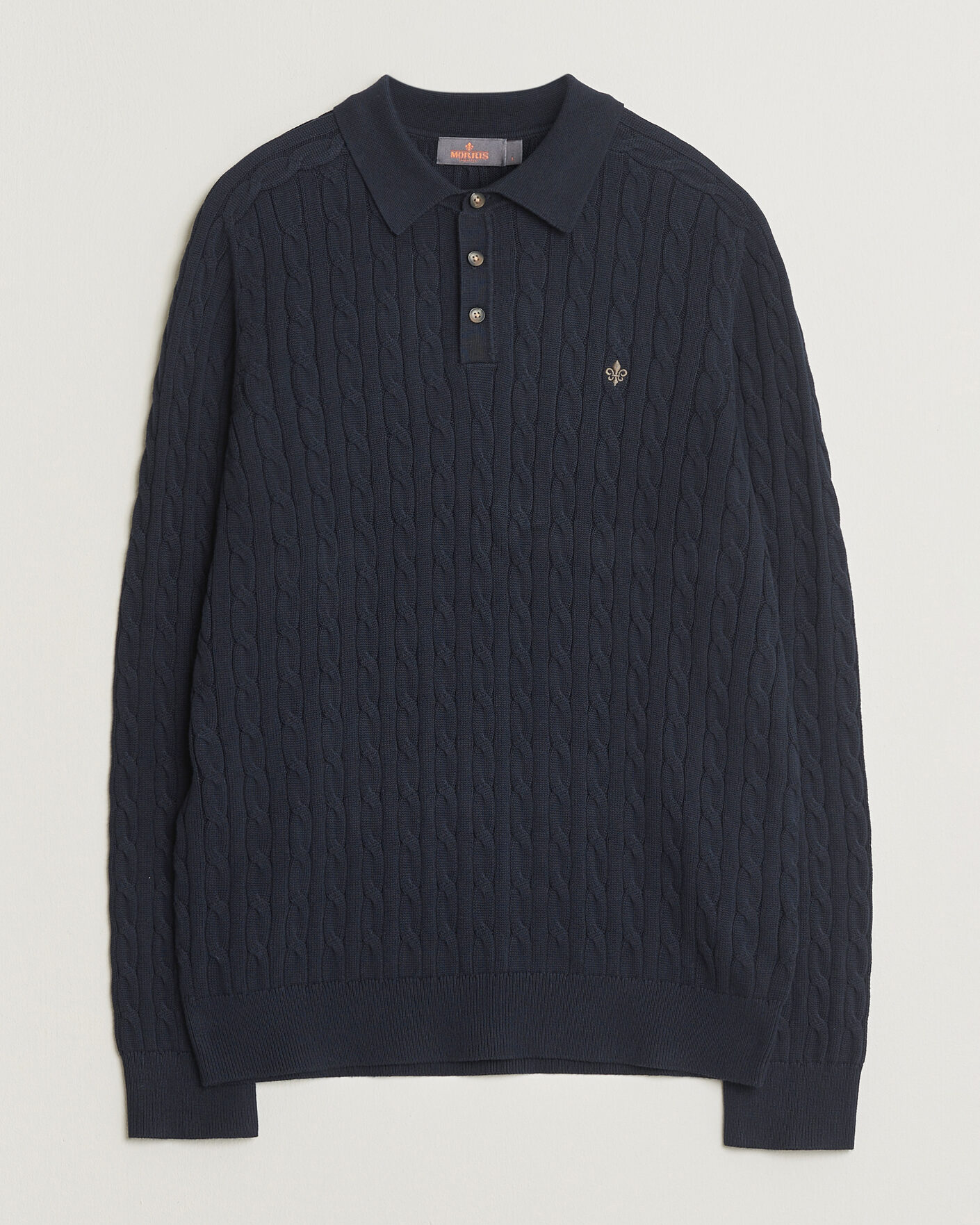 Heren | Truien | Morris | Lancaster Cable Polo Navy