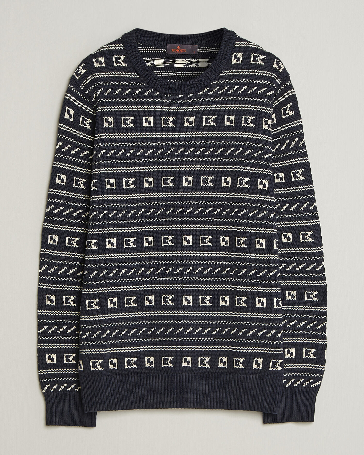 Heren | Truien | Morris | Barrington Oneck Navy