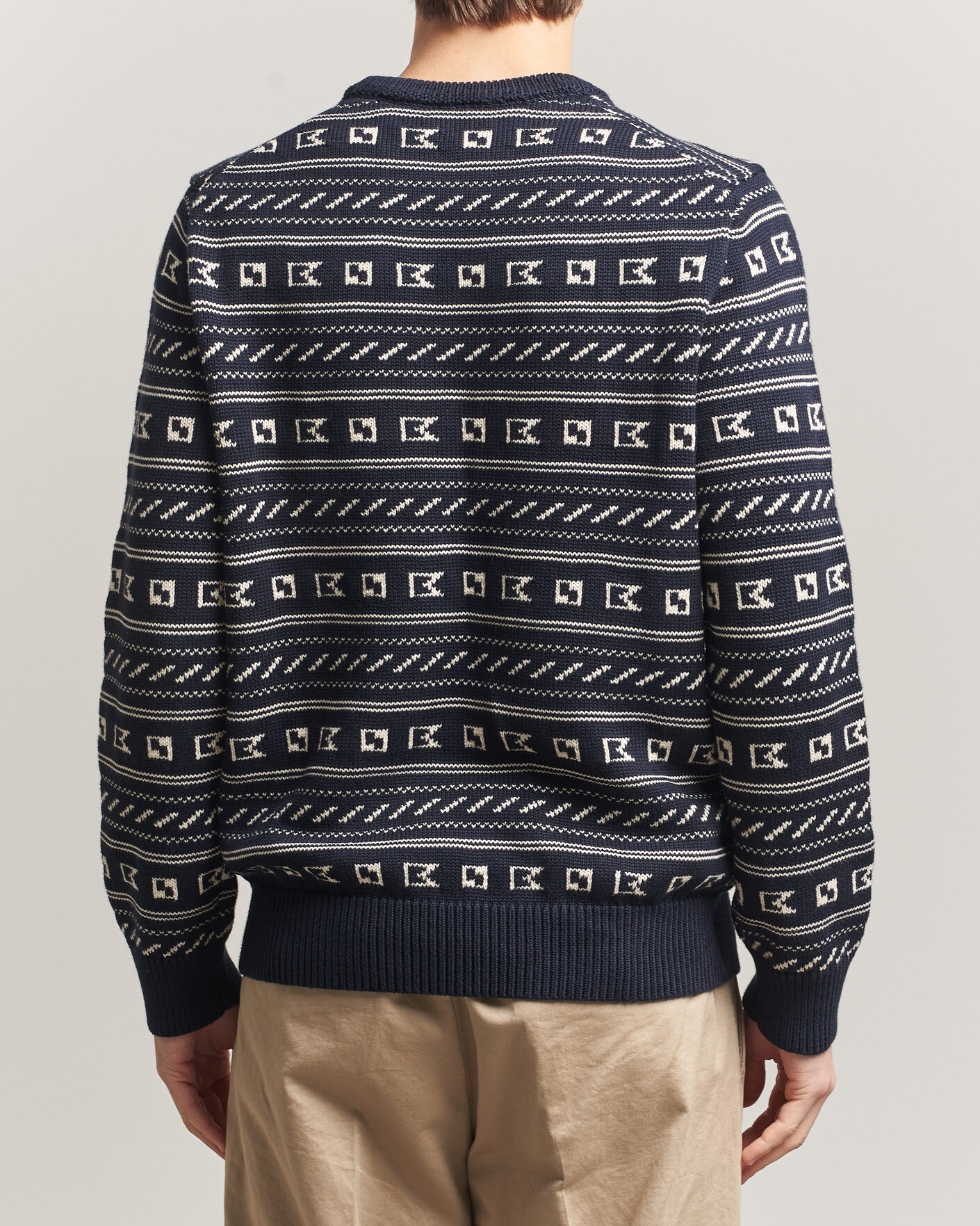 Heren | Truien | Morris | Barrington Oneck Navy