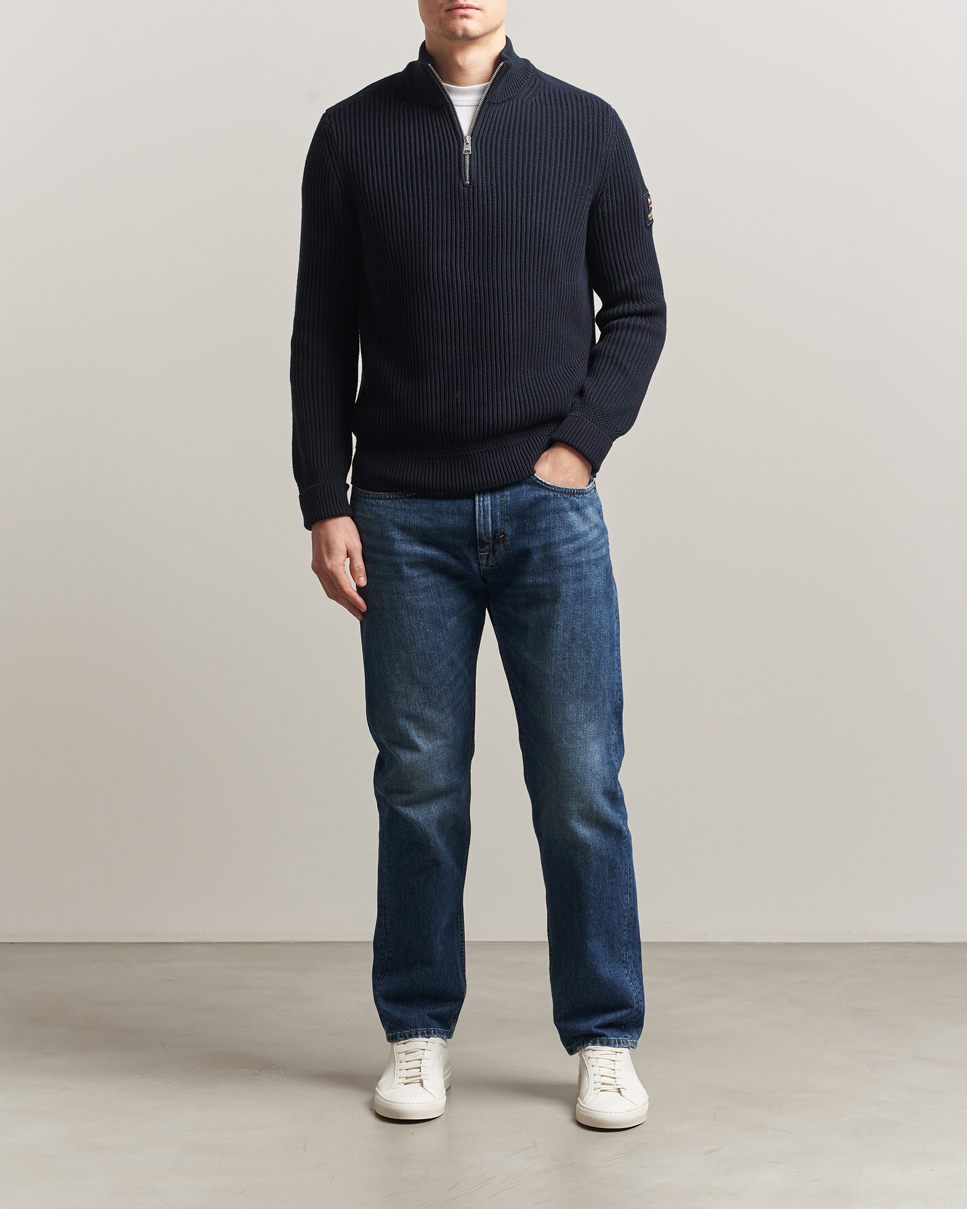 Heren | Truien | Morris | Brenton Half-Zip Navy