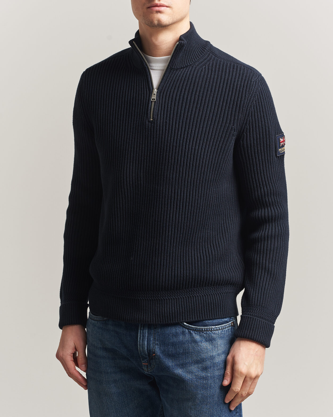 Heren | Truien | Morris | Brenton Half-Zip Navy