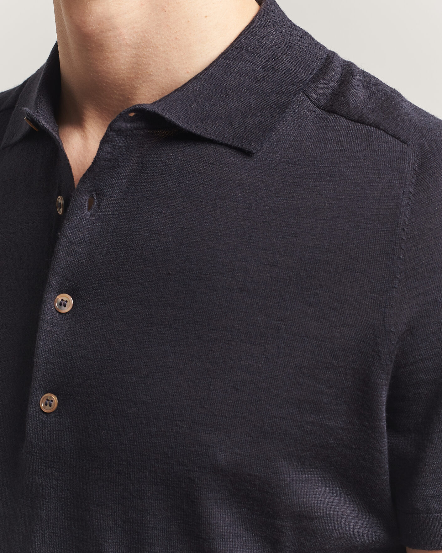 Heren | Polo's | Morris | Colin Short Sleeve Polo Shirt Navy