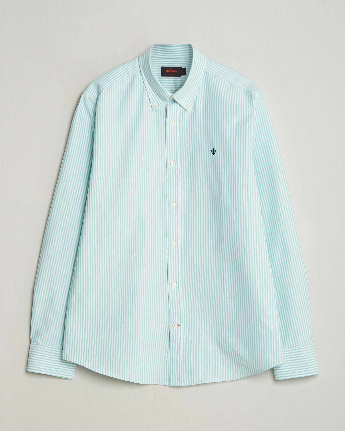 Heren | Overhemden | Morris | Douglas Striped Oxford Shirt Green