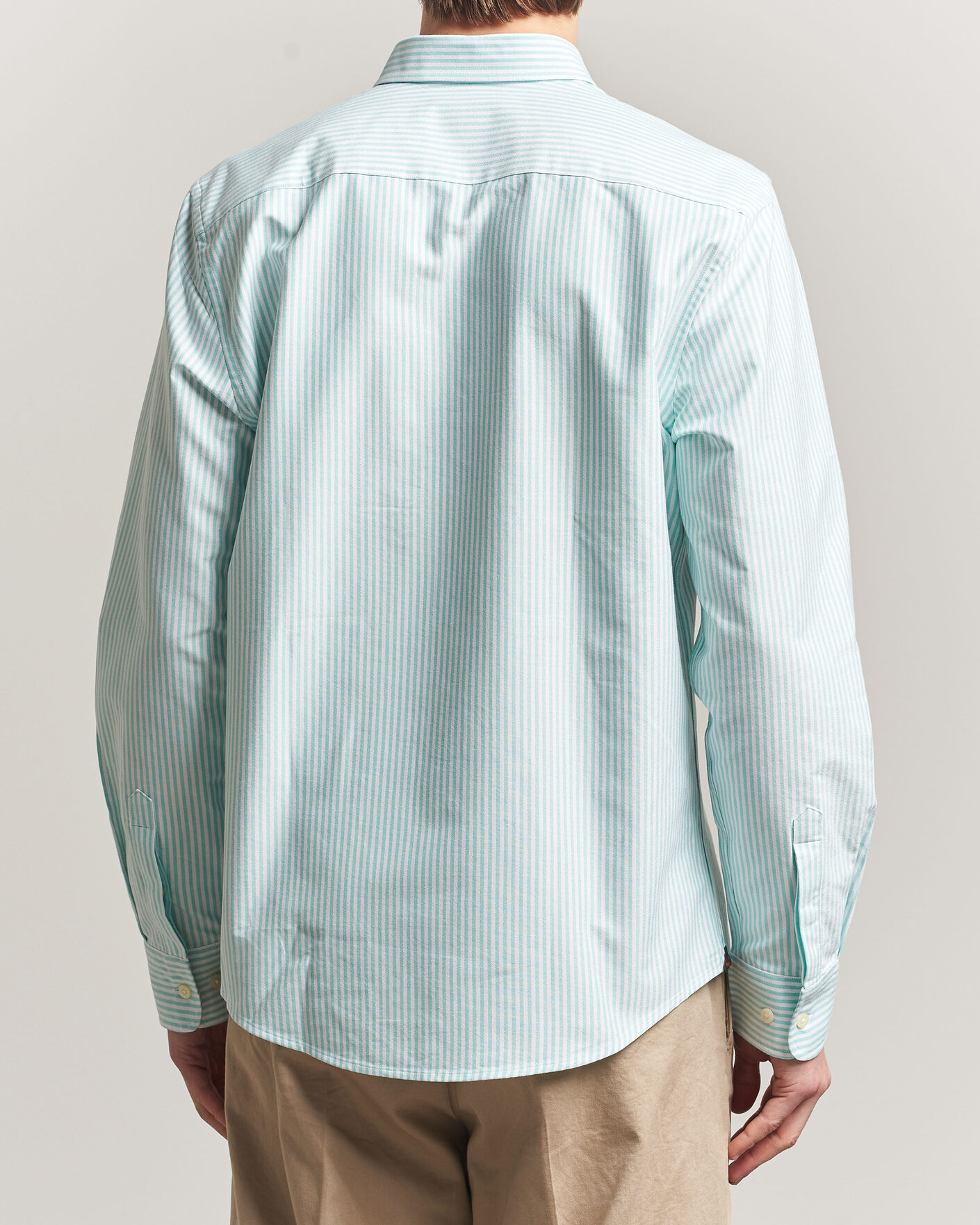 Heren | Overhemden | Morris | Douglas Striped Oxford Shirt Green