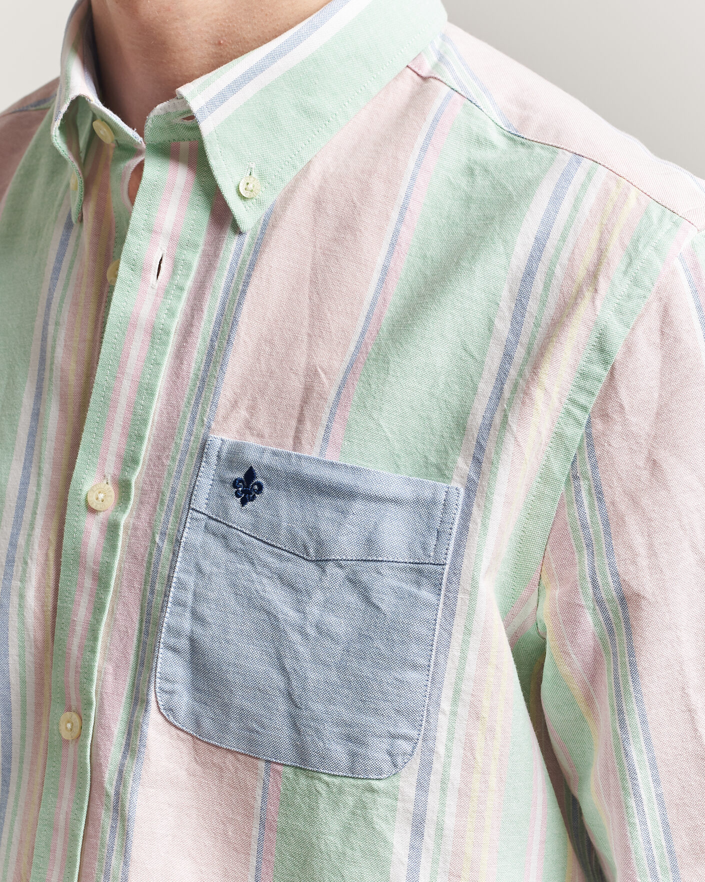 Heren | Overhemden | Morris | Happy Oxford Shirt Multi